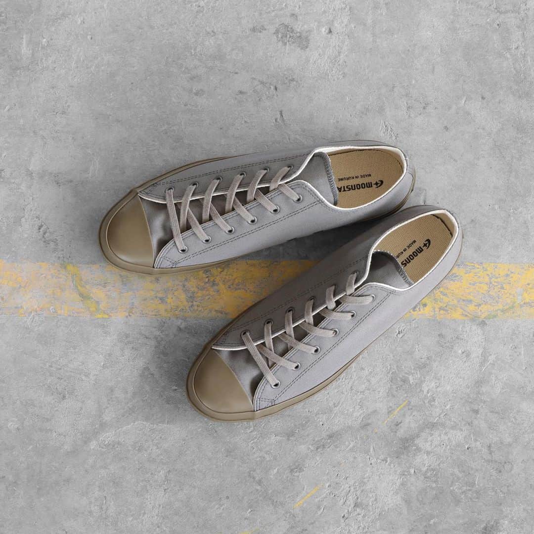 MOONSTARのインスタグラム：「. LOWBASKET / GRAY  #moonstarshoes  #finevulcanized  #lowbasket  #madeinkurume」