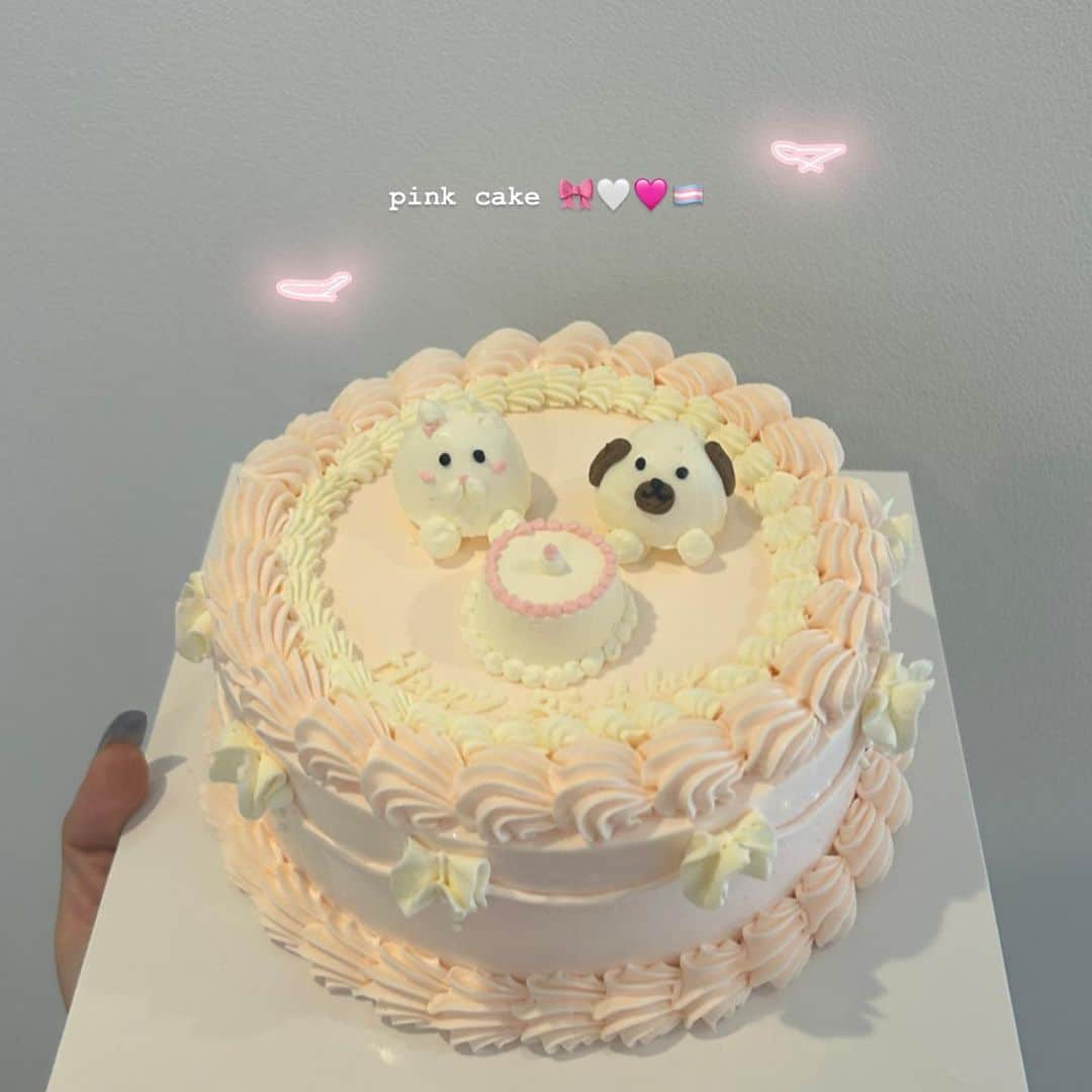 百田汐里さんのインスタグラム写真 - (百田汐里Instagram)「私の大好きを詰め込んだケーキを作って頂きました( ･ ･̥ )♡ ． ．  #センイルケーキ  #センイル  #cake  #birthdaycake  #생일  #생일케이크」8月19日 15時53分 - shi._.o19
