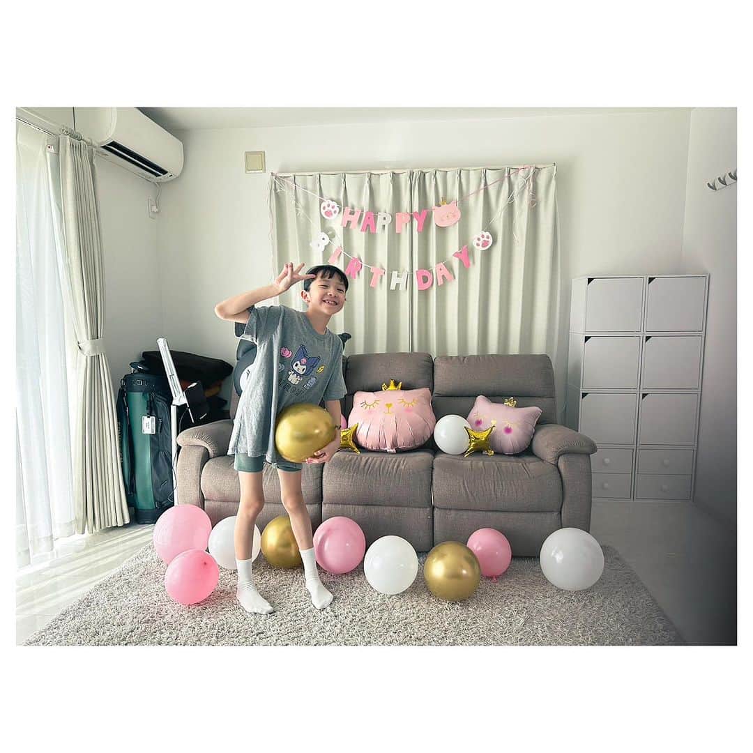 肥野竜也のインスタグラム：「＂Happy birthday＂おめでとう〜 ⁡ #娘の誕生日 #娘 #家族 #ファミリー」