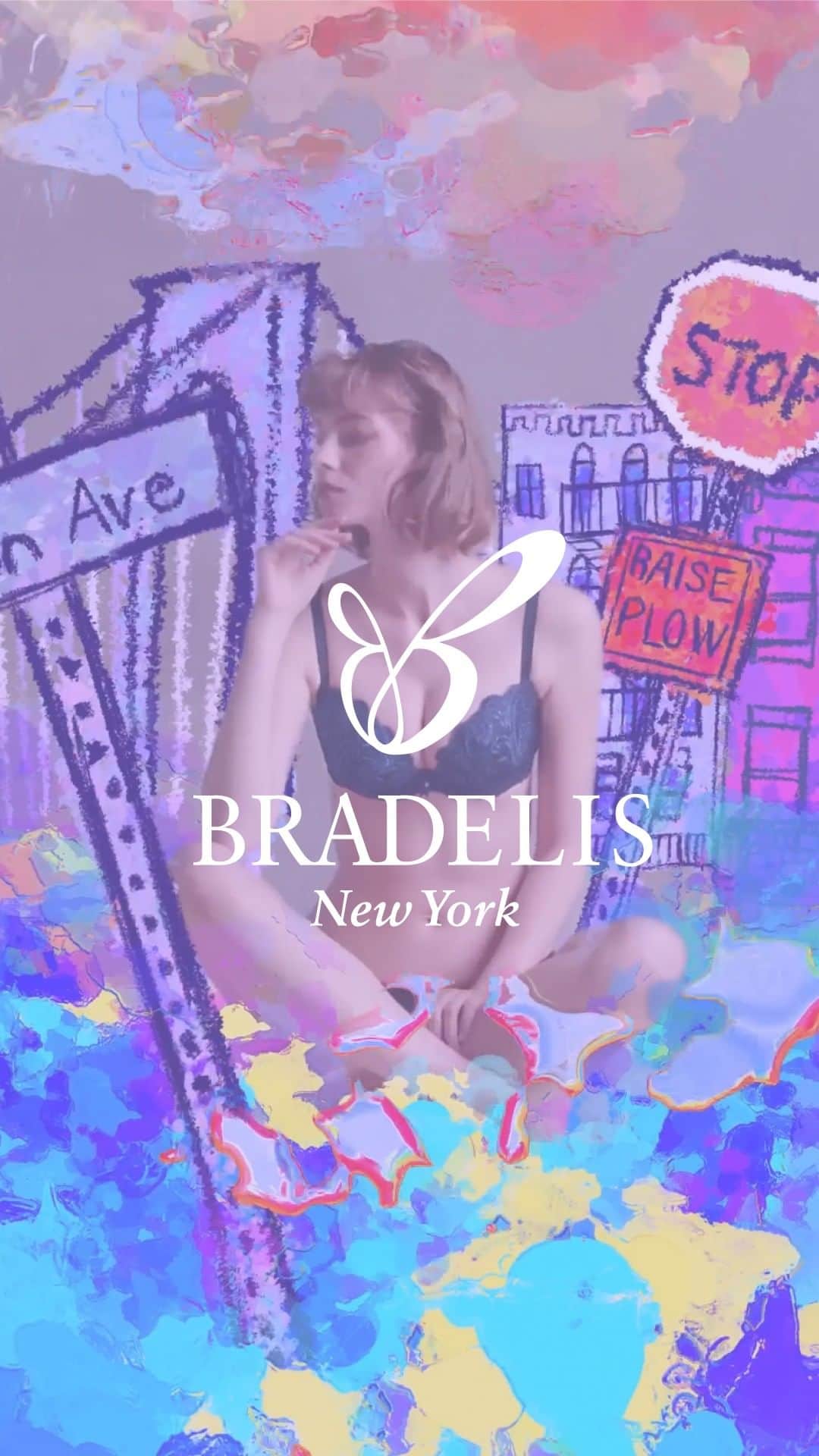 BradelisNewYork/ブラデリスニューヨークのインスタグラム：「. BRADELIS New York 2023 Autumn/Winter Collection  カタログ＆ムービー公開中！ 今回のコレクション動画では、ブルックリン在住のアーティスト“MOKKUN”とコラボレーション！ 高級ショップが建ち並ぶマディソン・アベニューをはじめ、 ニューヨークのシンボルの一つであるイエローキャブが鮮やかな色彩で描かれた風景に、 秋冬コレクションの下着を纏い、クールな表情でポージングするモデルが溶け込む、遊び心あふれる動画に仕上がっています♪  ぜひご覧ください♡ . . . #ブラデリスニューヨーク #ブラデリス #バストメイク #ボディメイク #バストケア #美バスト #美ボディ #秋冬コレクション #2023AW #AWコレクション #bradelisnewyork #bradelis #補整 #補整下着 #補正 #補正下着 #補正ブラ #補整ブラ #育乳 #育乳ブラ」