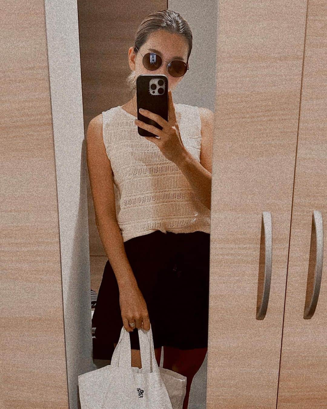 のインスタグラム：「. . today.🕶️  髪伸びてポニれるようになった。」