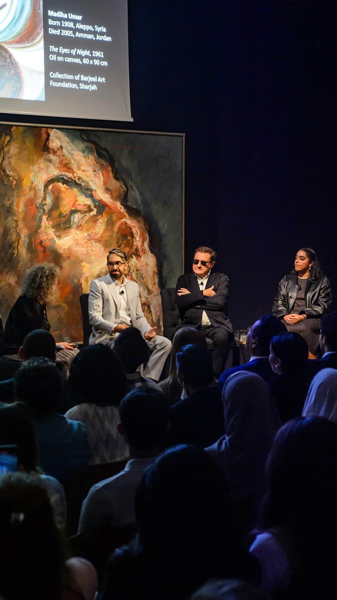 クリスティーズのインスタグラム：「It is the last chance to view our exhibition series celebrating Modern and Contemporary Art of the Arab World. ⠀⠀⠀⠀⠀⠀⠀⠀⠀ The past few weeks have been filled with panel discussions, influencer views and tours of both parts of the exhibition. ⠀⠀⠀⠀⠀⠀⠀⠀⠀ Emirati Art Reimagined: Hassan Sharif and the Contemporary Voices is organised in partnership with the United Arab Emirates Ministry of Culture and Youth. It’s a celebration of the art scene of the United Arab Emirates, as well as being an exploration of the career of artist Hassan Sharif. ⠀⠀⠀⠀⠀⠀⠀⠀⠀ Kawkaba is in collaboration with the Barjeel Art Foundation and is assembled from over 100 works across the region. Kawkaba pays homage to the rich artistic diversity of the Arab world and the artistic diversity of West Asia and North Africa. ⠀⠀⠀⠀⠀⠀⠀⠀⠀ *See below for Arabic translation ⠀⠀⠀⠀⠀⠀⠀⠀⠀ 📍 Modern and Contemporary Art of the Arab World | Christie’s London, last day 23 August 2023. Free entry. ⠀⠀⠀⠀⠀⠀⠀⠀⠀ #MiddleEastArt #ArabArt #MinistryofCultureandYouth #Barjeel #Kawkaba #EmiratiArt #EmiratiArtReimagined #ContemporaryArt」