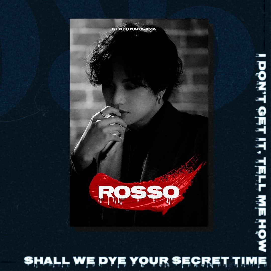 中島健人のインスタグラム：「#KENTONAKAJIMA  『#ROSSO』CONCEPT PHOTO  TEASER IMAGE_01_TIVE   This piece is a culmination of my solo efforts in planning, arranging, shooting, and editing, where I poured everything into my artistic expression. From music to art, I am endlessly passionate about creating my own unique story.  I couldn't possibly neglect the artist in me by not giving shape to my thoughts. It's essential to both my artistry and my identity as an idol. I simply let my feelings guide me, and the results speak for themselves.  I aspire to expand my outlets of self-expression in the future. This sentiment remains unchanged. Let's keep it going.  Today marks the start of my journey with 'ROSSO'. I sincerely hope that my creativity reaches the world.   Cheers to you.」