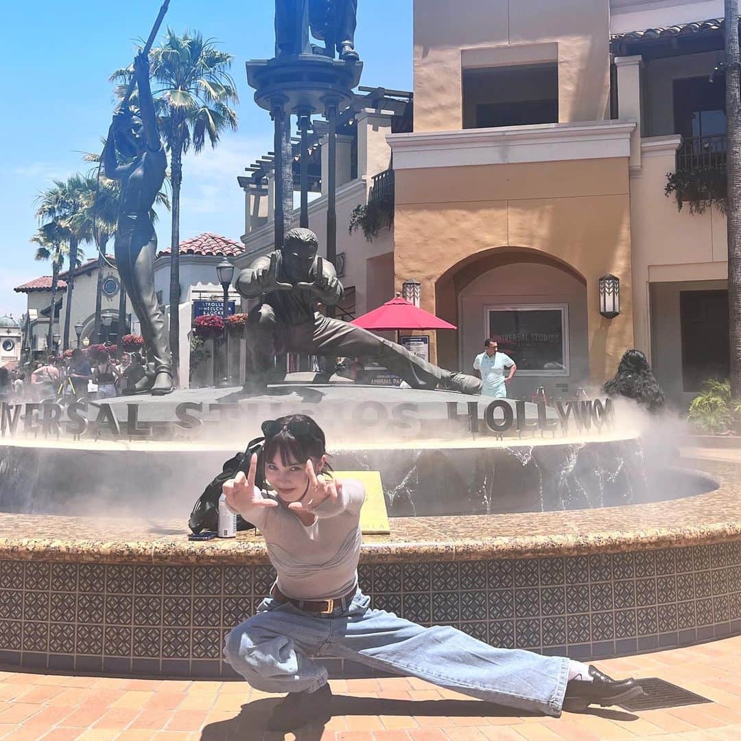 柊有紗のインスタグラム：「USH🎥🌏🇺🇸」
