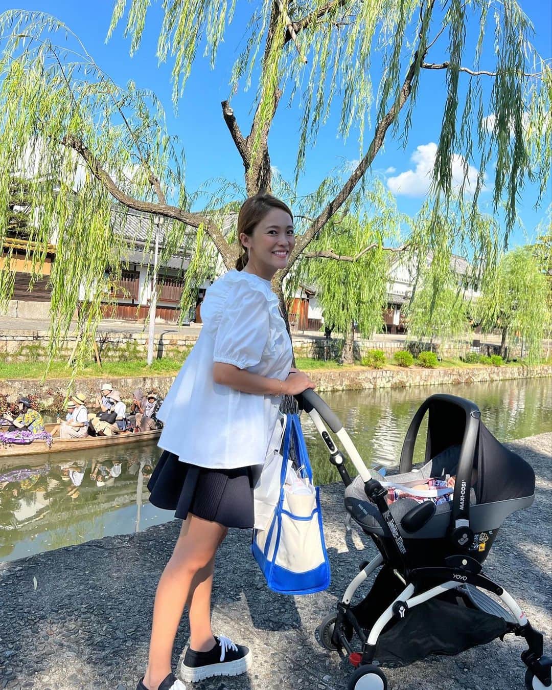 Risako Yamamotoさんのインスタグラム写真 - (Risako YamamotoInstagram)「👶🏼☀️💞  新米ママ、初めてのお出掛けはベビーカーのカート部分をお家に忘れて、駐車場からベビーシートを担いで歩きました🫠💪🏾笑  #お盆休みの思い出 #新米ママ」8月19日 21時17分 - risako_yamamoto