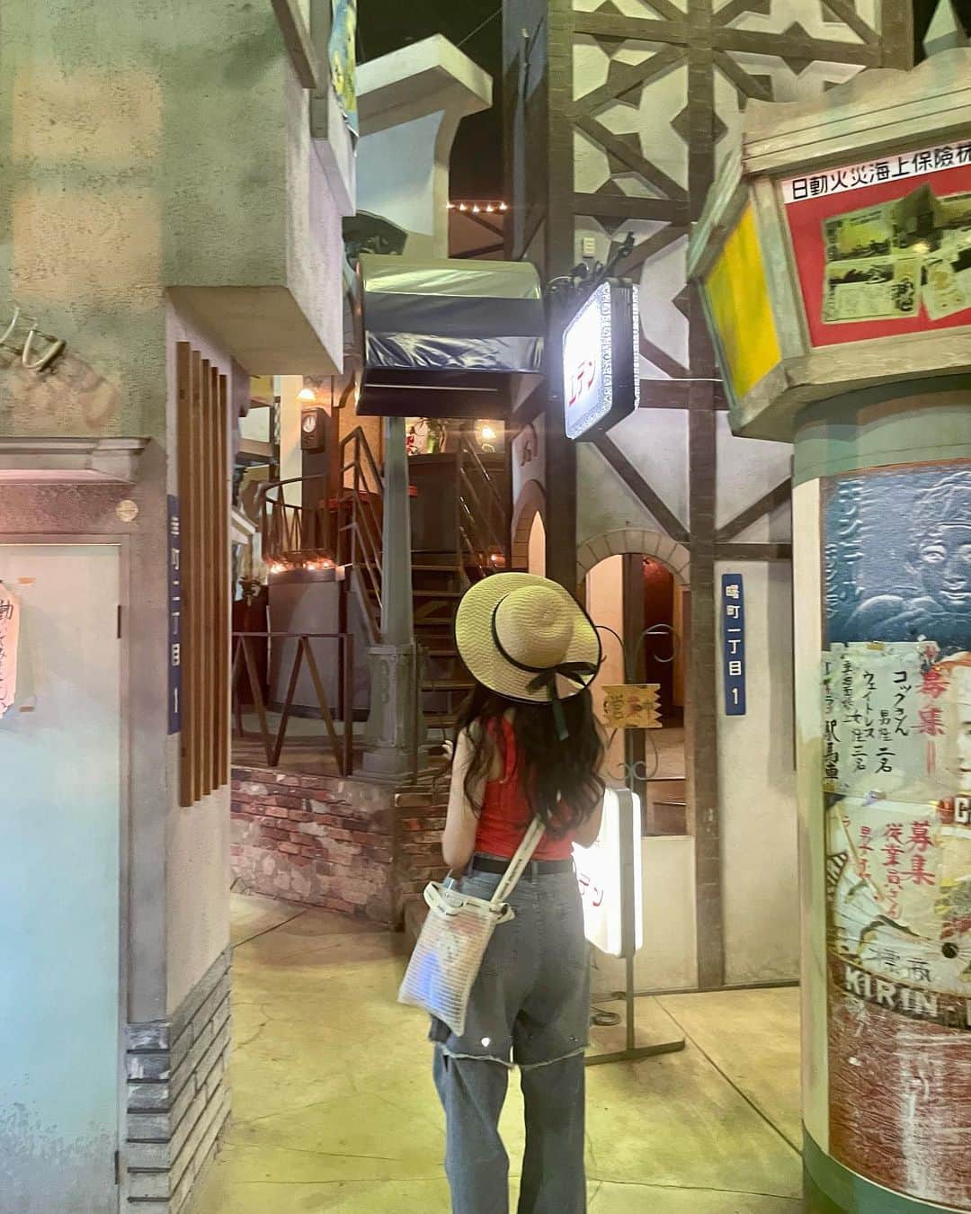 北原里英さんのインスタグラム写真 - (北原里英Instagram)「🎡 広島県福山市にある みろくの里の 『いつか来た道』で 昭和を感じてきました😺 こういうレトロな雰囲気大好き♩  でもお化け屋敷は怖すぎた😨 詳しくはYouTubeにて…😨👻   #みろくの里 #遊園地 #広島県福山市  #お化け屋敷苦手」8月19日 21時38分 - rie_kitahara_3