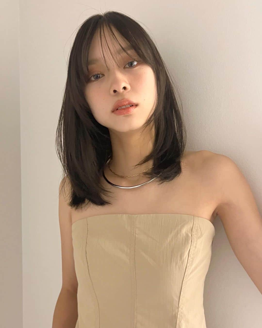 金田和樹のインスタグラム：「early autumn  マロンベージュ❤︎」