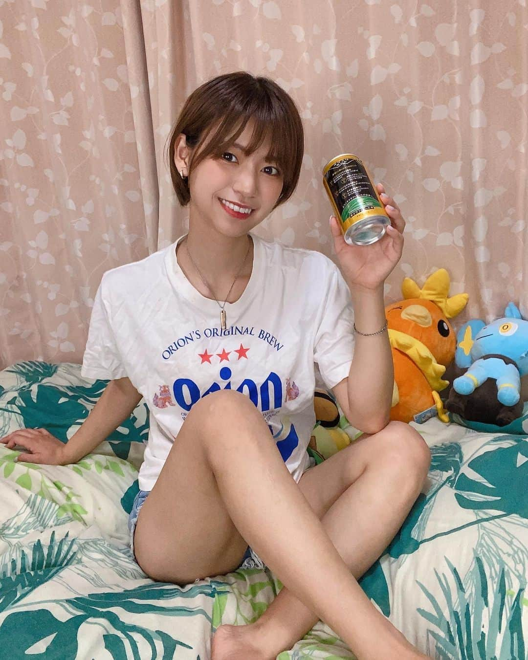 小坂田純奈のインスタグラム：「25歳最後の晩酌🍺  最高の1年だった☺️❤️‍🔥  #ショート女子 #お酒好き女子 #酒好き女子 #飲酒タグラム #飲酒たぐらむ #ビール好き女子 #ビール女子 #ビール党」