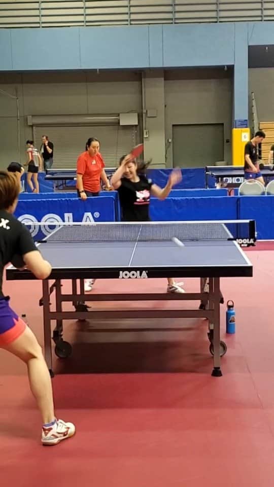 リリー・チャンのインスタグラム：「A great throwback to Lily Zhang training with the Chinese National Team @lilyyz #joola #tabletennis #TeamJOOLA」