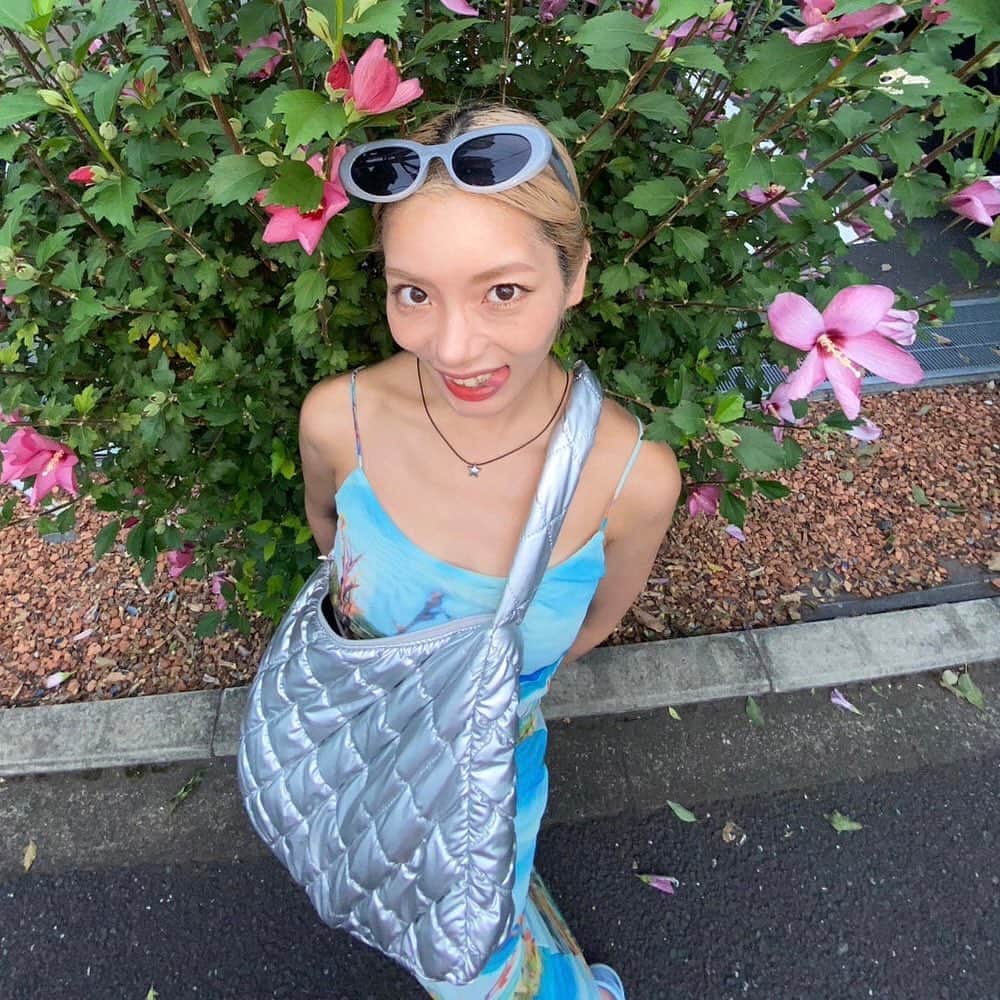 矢部ユウナのインスタグラム：「🌺👙夏したけど豪雨で川が入れなかった日😊」