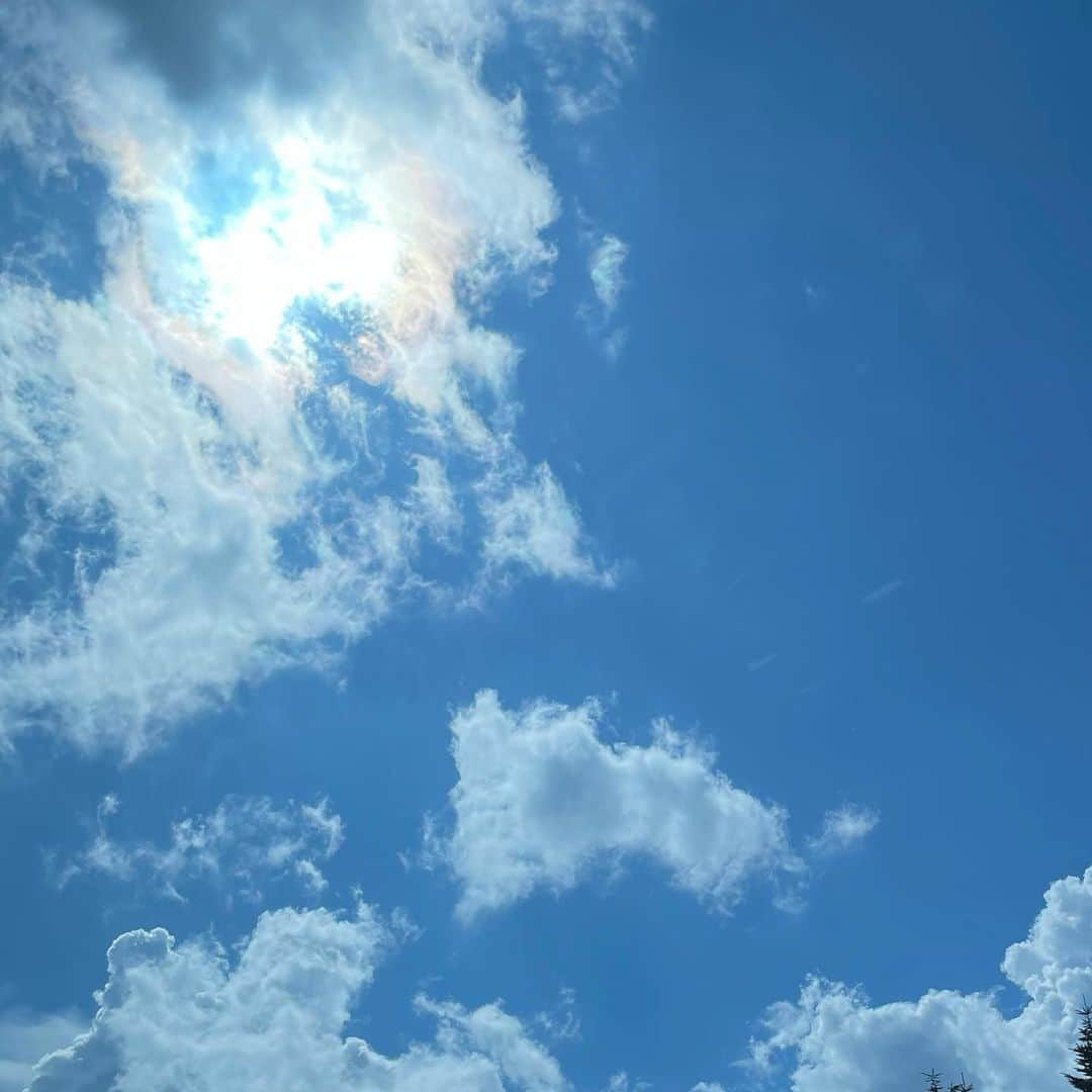 佐久間采那のインスタグラム：「.  まとめ☁️ 23ss  #空 #今日の空 #夏の空」