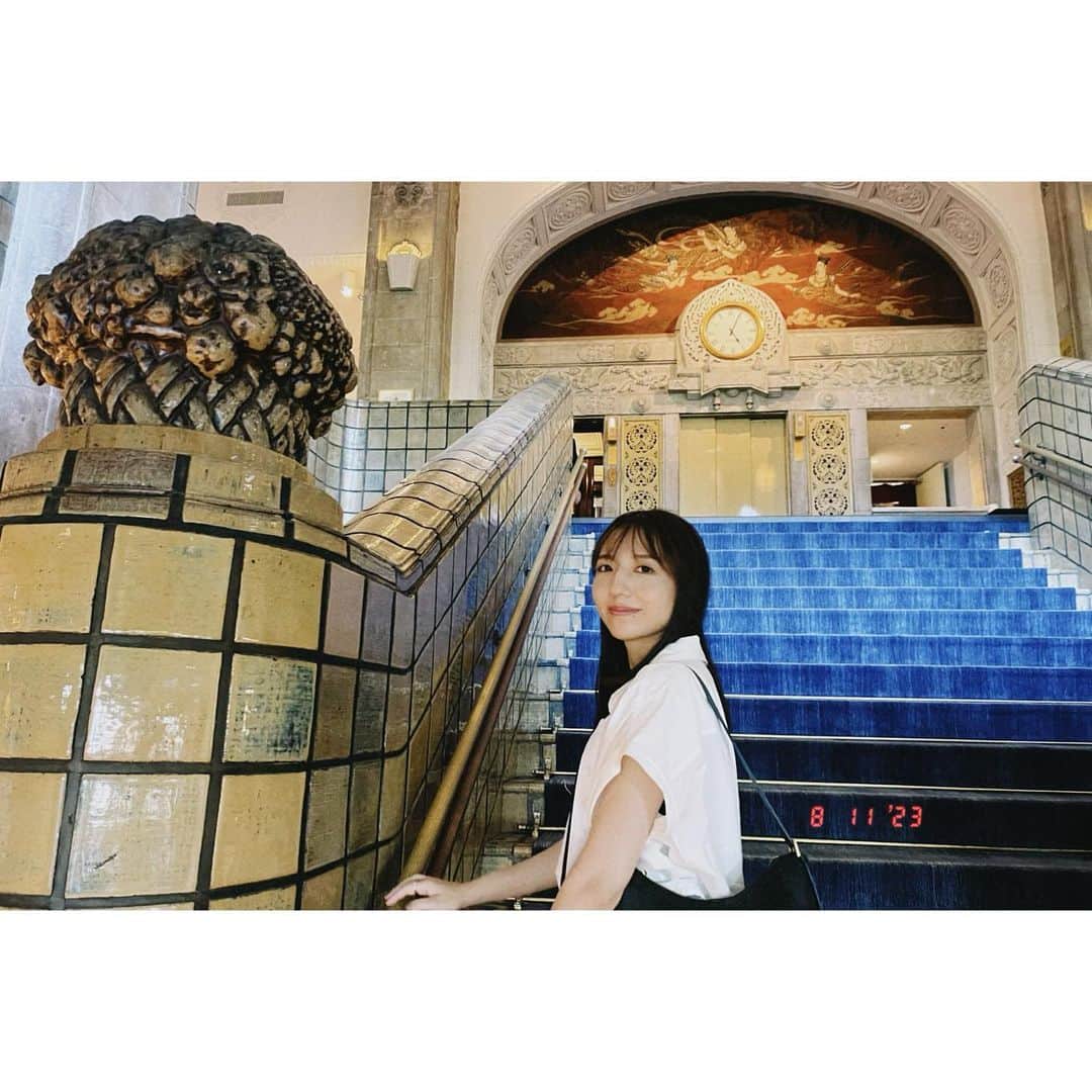 のインスタグラム：「. film風📷  家族で横浜観光した時の 様々な作品の聖地巡礼しました🫶  #横浜#関内 #ホテルニューグランド #聖地巡礼#横浜観光#レトロ . .」