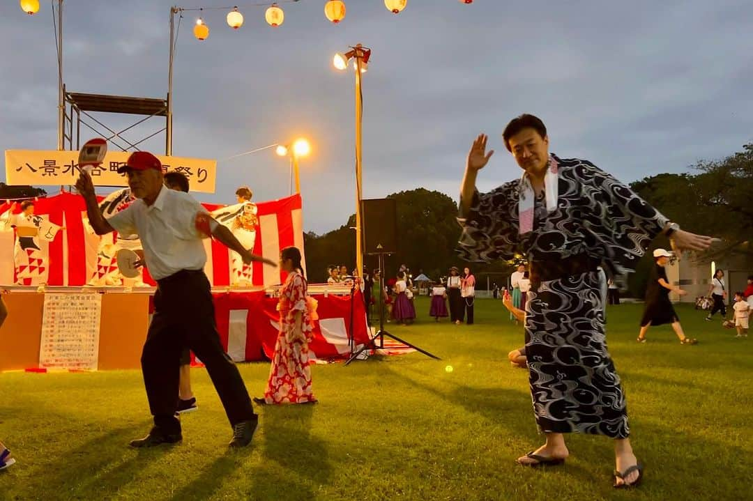 木原稔さんのインスタグラム写真 - (木原稔Instagram)「浴衣で盆踊り🍉日本の夏。」8月20日 0時27分 - kiharaminoru