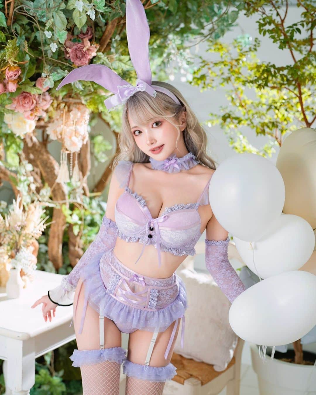 シスルさんのインスタグラム写真 - (シスルInstagram)「🍇🐇  . . . . . . . . .  #malymoon #model #new #costume #新作 #bunnygirl #バニーガール #바니걸 #兔女郎 #bunnygirlcosplay #purple #紫 #pastel #パステル  #lingerie #ランジェリー  #cos #cosplay #cosplayer #cosplaygirl #photo #photography #japanesegirl #コスプレ #コスプレイヤー」8月20日 5時57分 - sithle011