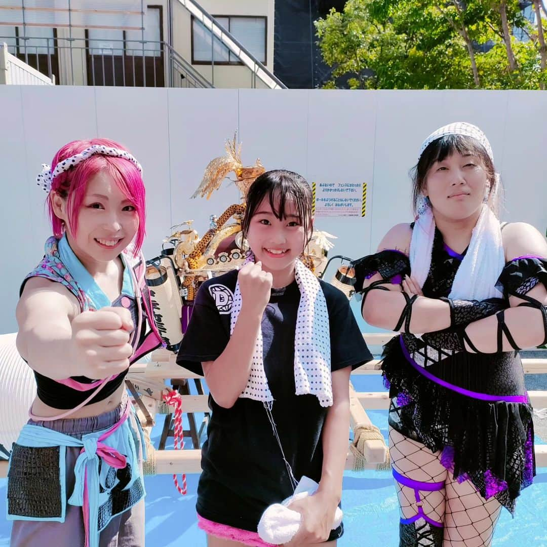 マドレーヌさんのインスタグラム写真 - (マドレーヌInstagram)「Summer festival   #女子プロレスラー #川崎市 #中幸町三丁目 #お祭り #おみこし #お神輿」8月20日 14時46分 - madeline_prowrestling