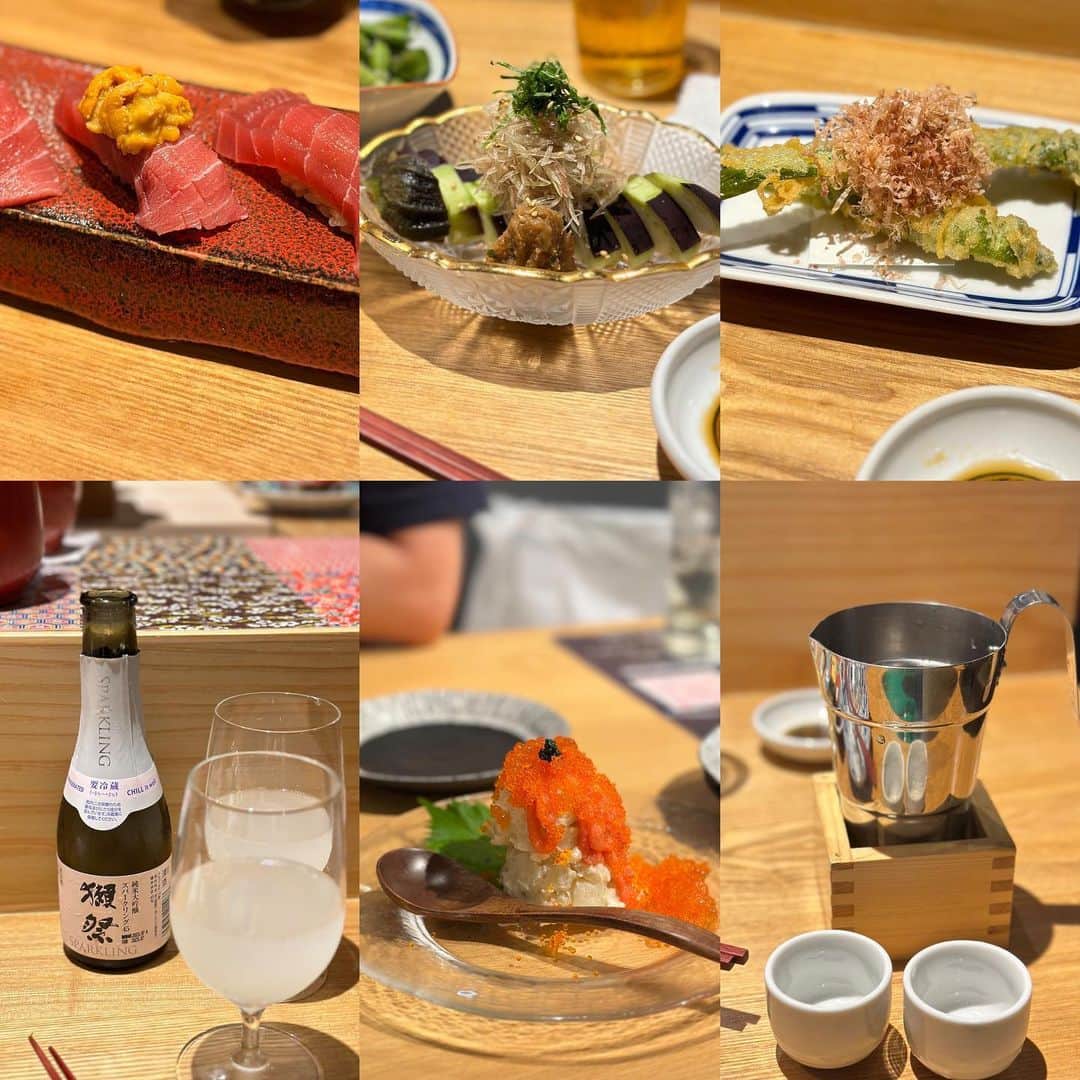 Atsukoさんのインスタグラム写真 - (AtsukoInstagram)「昨日の飲みと木曜日のフグ  昨日は @sushitooden_ninoya_funabashi にのやさんに。 寿司トおでんのお店 1度行ったみたくて行ったけど美味しかった！ 1日5食限定の中トロ3貫、食べたくて行ってすぐ注文したらお腹いっぱいになって他にあんまり食べられなくなったけど、時間置いたら食べられた🤣 ビールに始まり、獺祭スパークリングからの熱燗からのハイボール。めちゃくちゃ飲んでから、二次会へ。  カネゴンと合流して、ネオ居酒屋へ移動。 @anataniaitakute2022  ここは肉まぶしが有名みたいだけど、まぁ食べられないので、つまみとお酒で。 最後ラーメン食べたくて、日高屋行ったら、23時回ってんのに満席www 仕方なく別の店でラーメンとハイボール飲んで帰りました。 昨日も沢山飲んだなー  最後電車走って乗りたかったのに、目の前でドア閉まるし、一緒に帰った人は乗れてるし、電車乗り過ごすしwww まぁ安定だったけど🤣 楽しくてよかったー  2枚目はこないだのフグ ストーリーも乗せたけど、夏なのでやっぱり冬ほどお店混んでなかったけど、フグ美味かった♡ フグからのトリキwww 眠過ぎて途中記憶飛んだけど、ラーメン食べたら復活した🤣 最近〆ラーにはまっておるw 太らんように気をつけねば😂  @sahokatsuki @topimaru1348  thanks!  #にのや#あなたに会いたくて#とらふぐ亭」8月20日 8時17分 - sakuracafe001