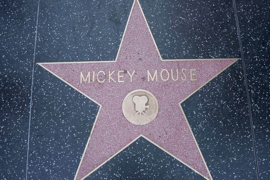青木玲緒樹のインスタグラム：「Hollywood Walk of Fame✳︎  #hollywoodwalkoffame#losangeles#california #hollywood #mickeymouse #johnnydepp」