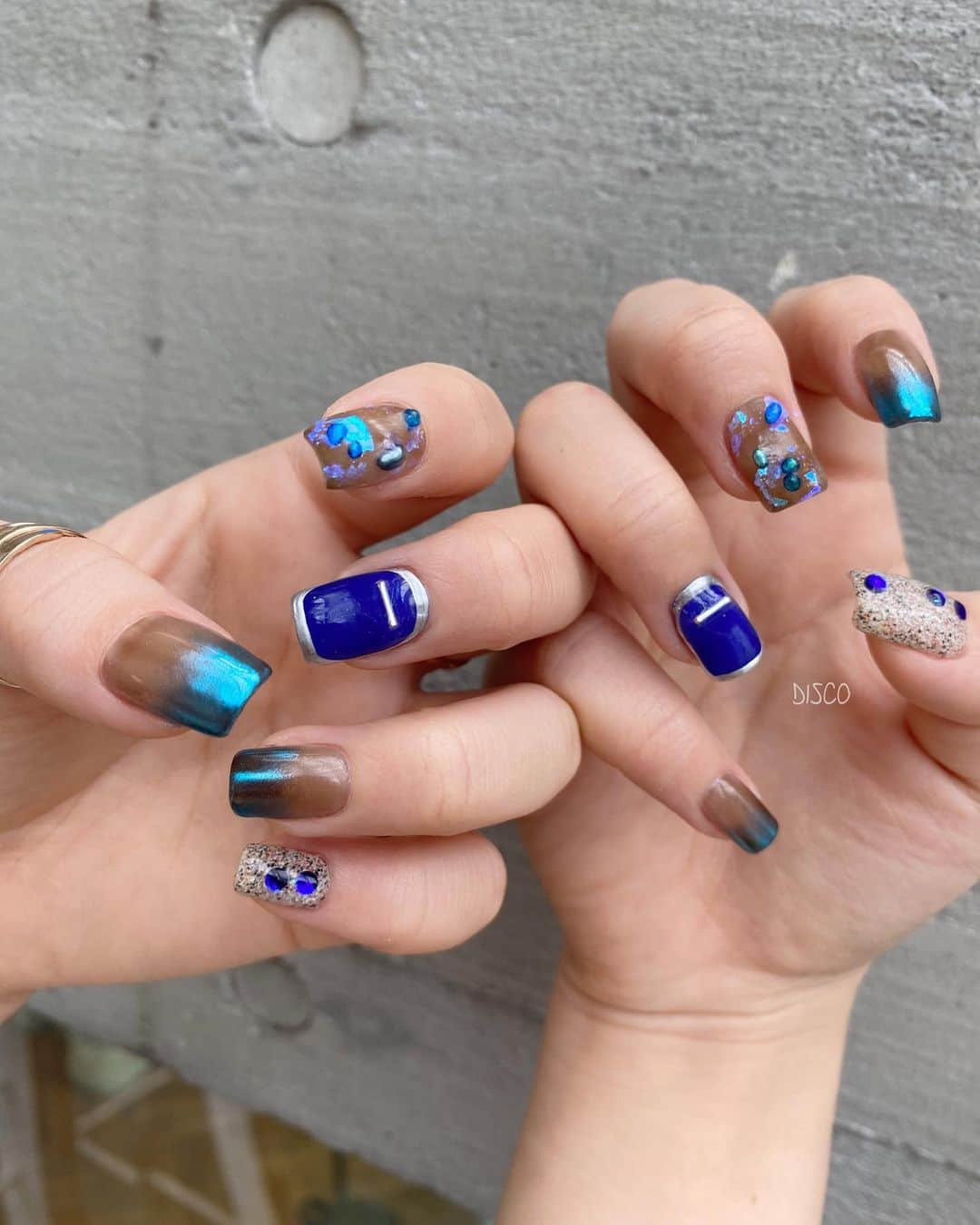 金子渚さんのインスタグラム写真 - (金子渚Instagram)「🦕🧿🤸🏼‍♂️🛝📉🦋  Nail by @nagisakaneko (90min) @disco_tokyo #disconail」8月20日 10時18分 - nagisakaneko