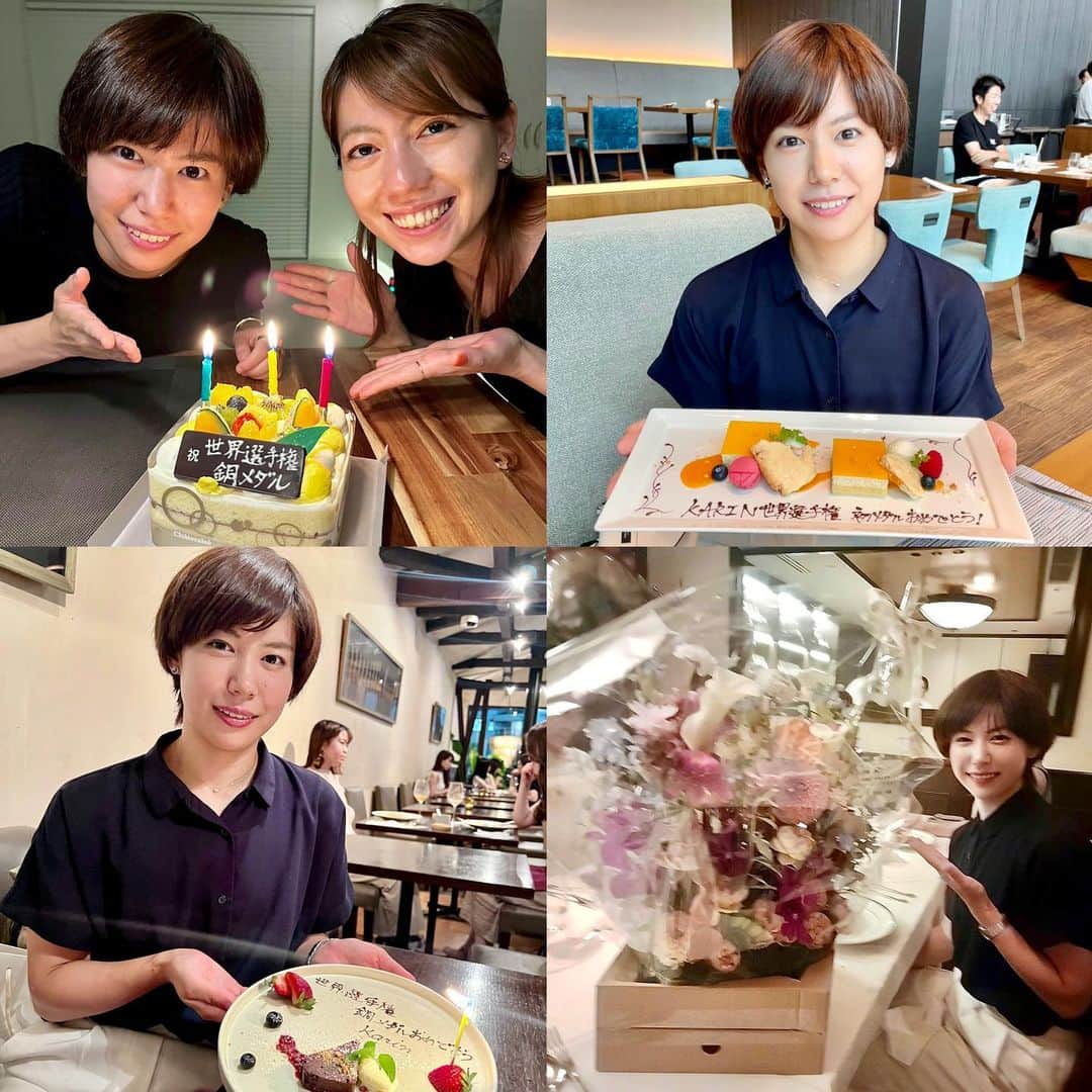宮脇花綸のインスタグラム：「.  パワー充電の夏休み🌻 お祝いもありがたい🥺🙏」