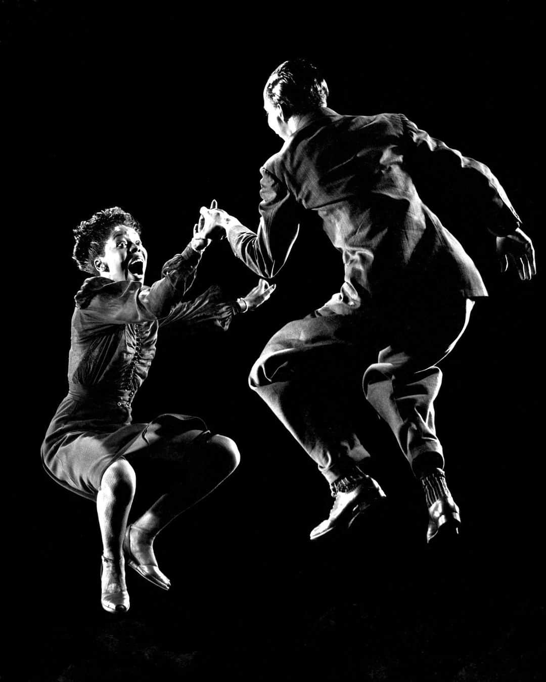 lifeのインスタグラム：「Professional dancers Willa Mae Ricker and Leon James show off the Lindy Hop, a dance style born in the 1920s and has continued to evolve over the past century!  (📷 Gjon Mili, 1943/LIFE Picture Collection)   #LIFEMagazine #LIFEArchive #GjonMili #1940s #LindyHop #Dancers」