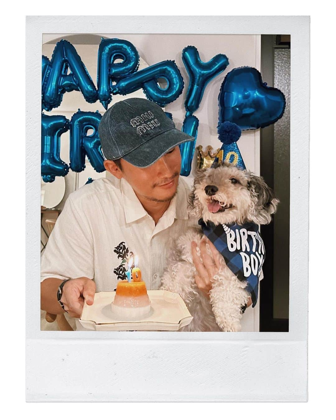 三浦大地さんのインスタグラム写真 - (三浦大地Instagram)「DANLO HAPPY 10th BIRTHDAY！  ダンロもあっという間に10歳。  お互いおっさんになったけど、これからも支え合っていこうな。  #danlo #birthday」8月20日 23時23分 - daichi_1127