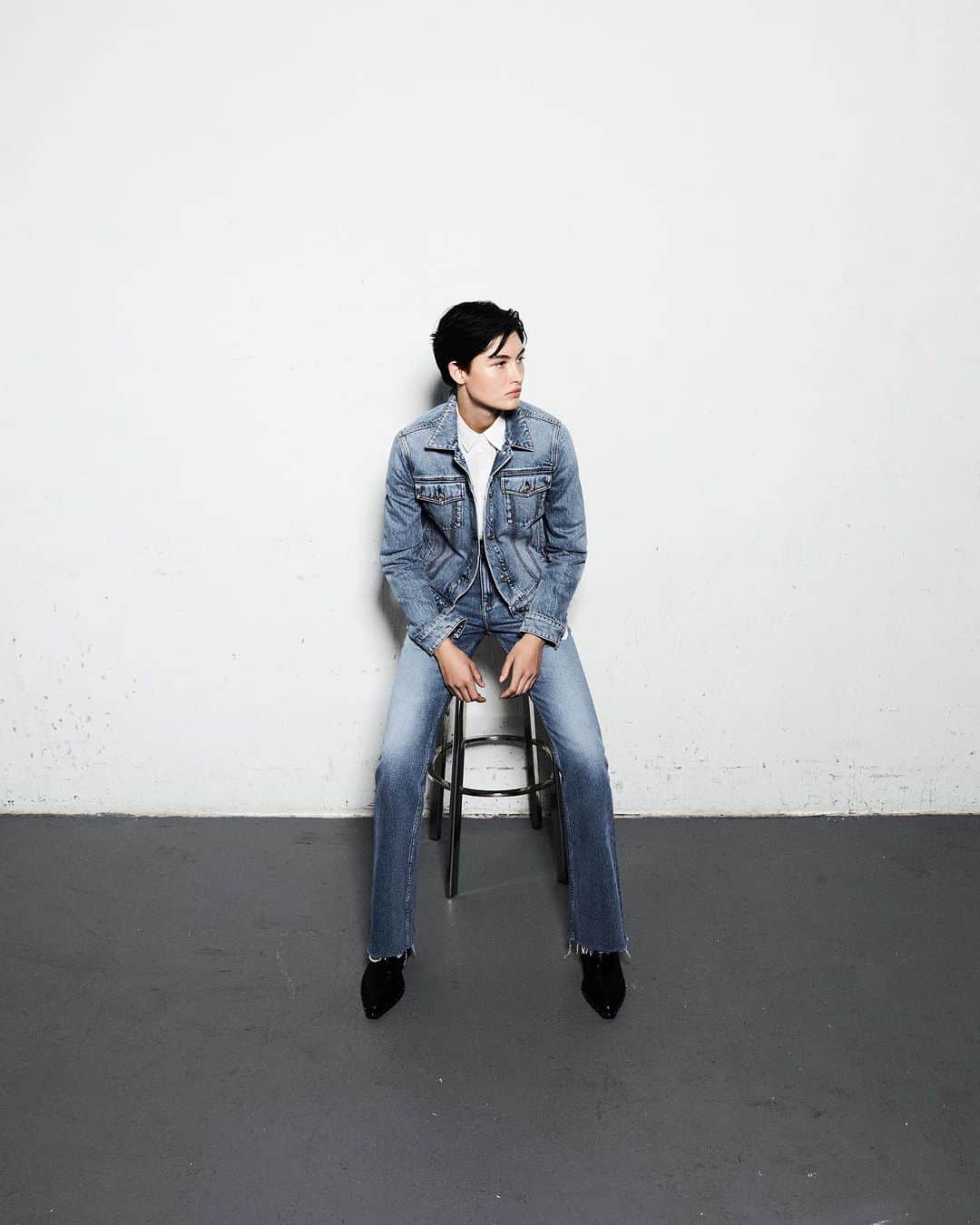 ラグ&ボーンのインスタグラム：「DENIM TUXEDO. The easiest 2-piece suiting.」