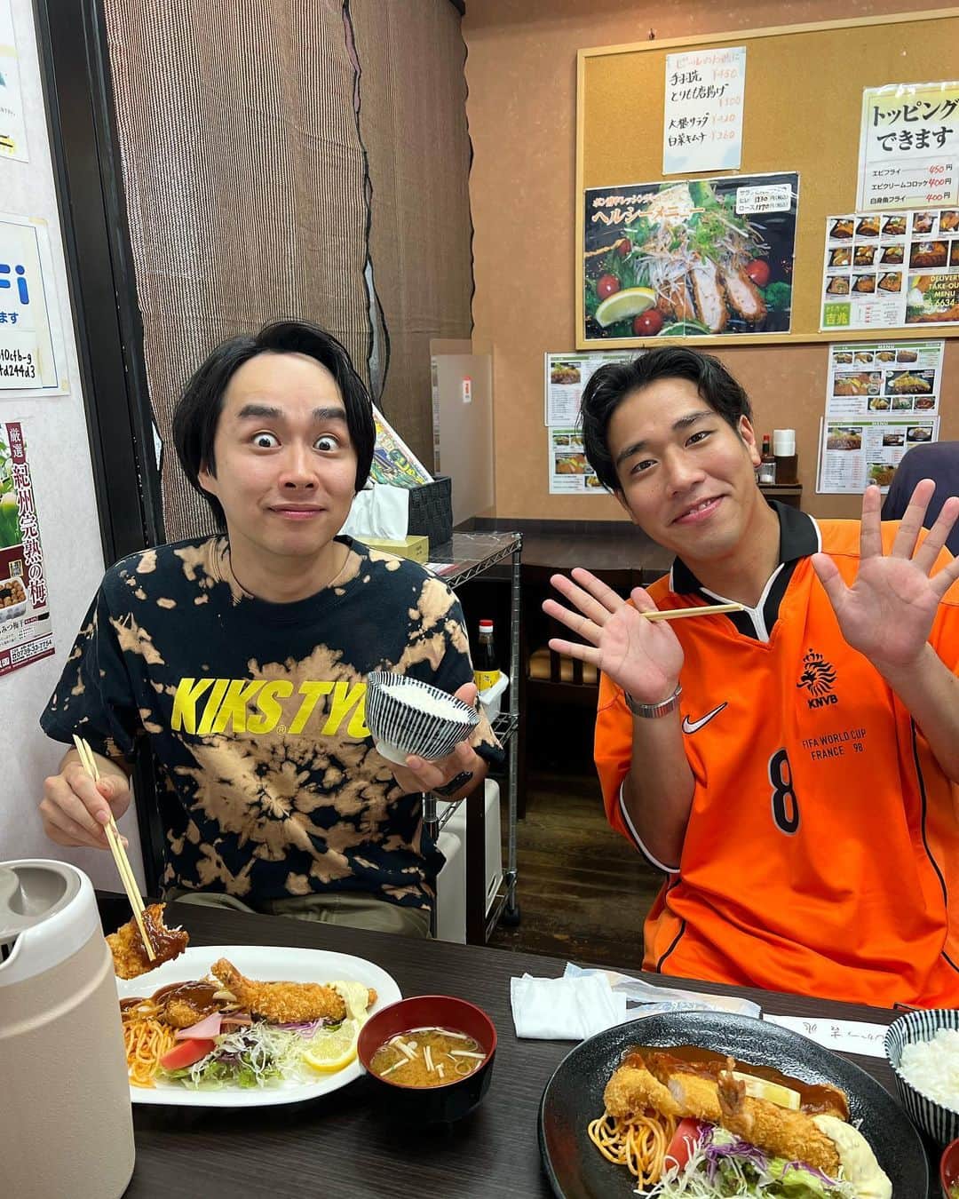 池田真一のインスタグラム：「ポートワシントン笠谷とファンファーレと熱狂の奥ととんかつ吉兆 相変わらずの美味さ とんかつもちろんの事米が美味い！」