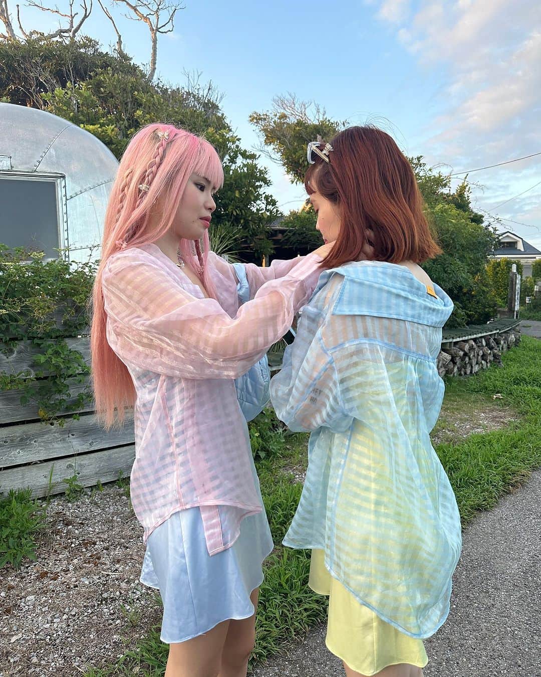 瀬戸あゆみさんのインスタグラム写真 - (瀬戸あゆみInstagram)「Matching Girls🩵🩷🪽 with ...