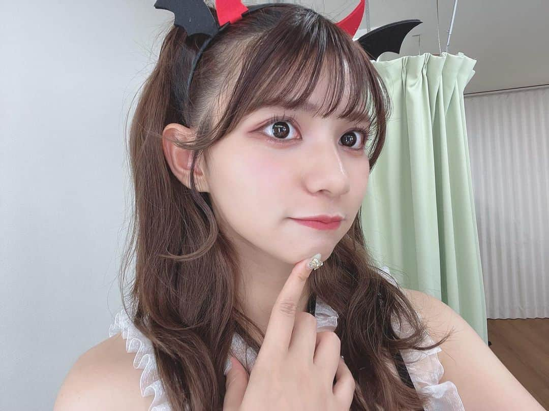 本田夕歩のインスタグラム：「あくまちゃん  #コスプレ #自撮り #じどり」