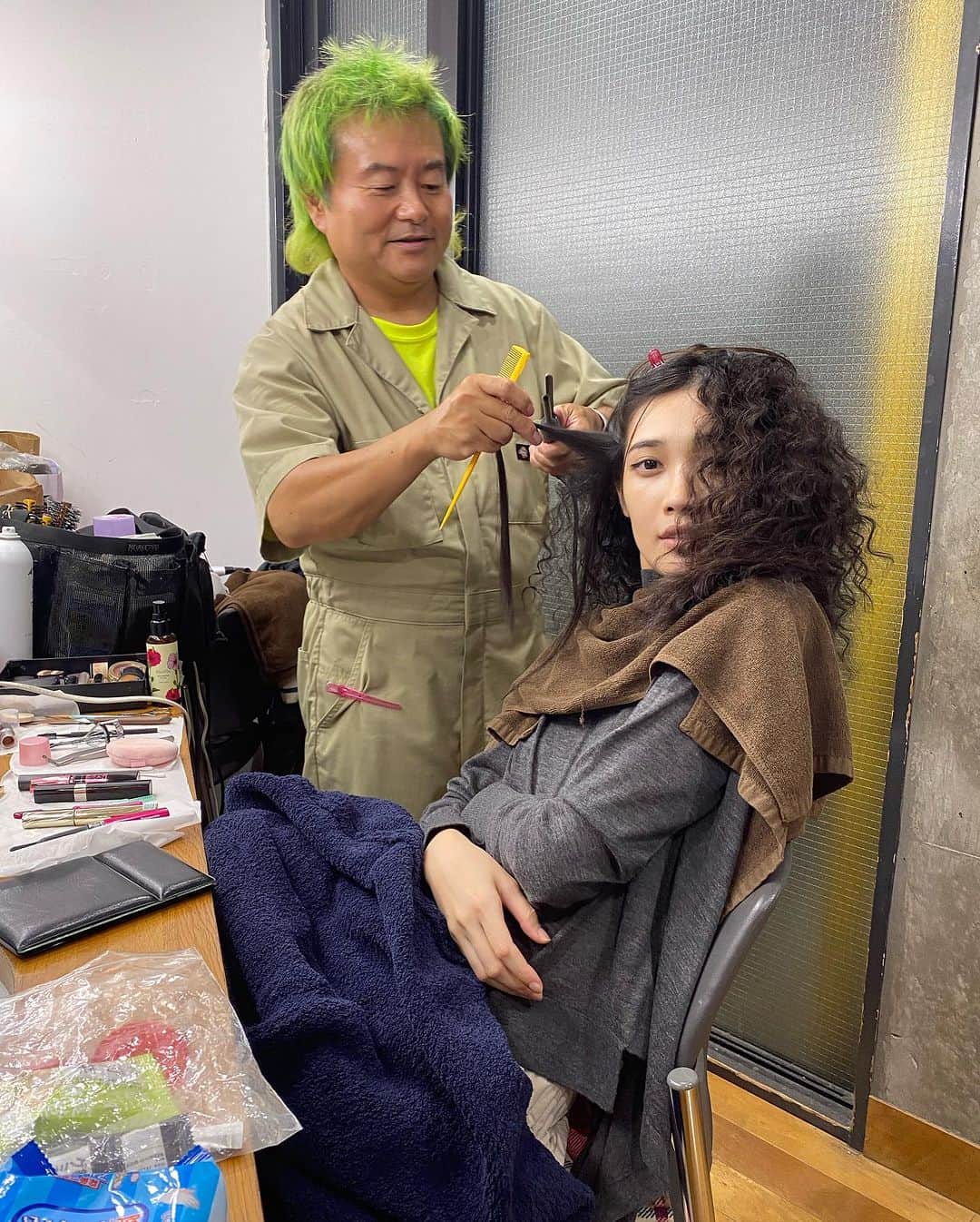 林田岬優さんのインスタグラム写真 - (林田岬優Instagram)「He made up my curly hair! @pcott_shibataro #filterless」8月20日 18時23分 - miyu_hayashida