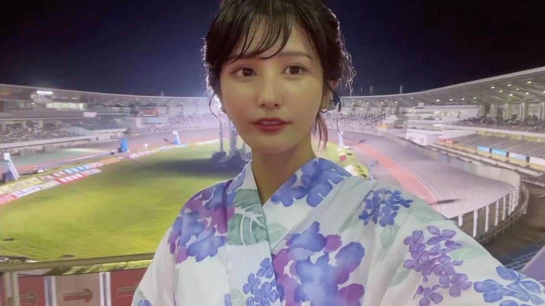 池谷実悠のインスタグラム：「20時から デカ盛りドリームマッチin埼玉 オールスター競輪決勝 お伝えします。  気合い入って語尾がむわす。になりました  #オールスター競輪 #テレ東 #アナウンサー」