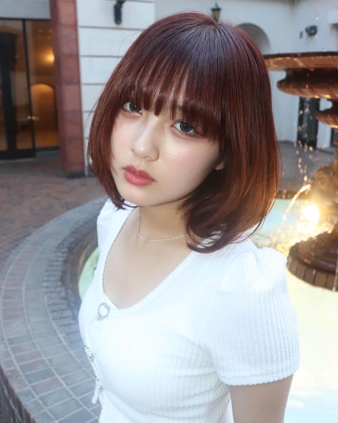 あみち。さんのインスタグラム写真 - (あみち。Instagram)「@y__gin しゃんに髪の毛してもらって写真撮ってもらった^._.^」8月20日 19時19分 - ami_._._suzuki