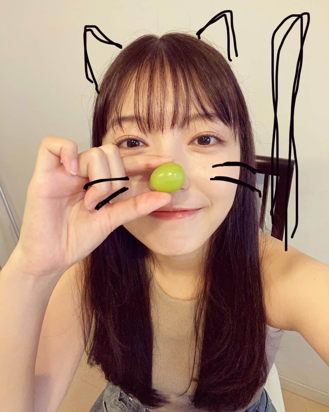 野乃のインスタグラム：「にゃあ」