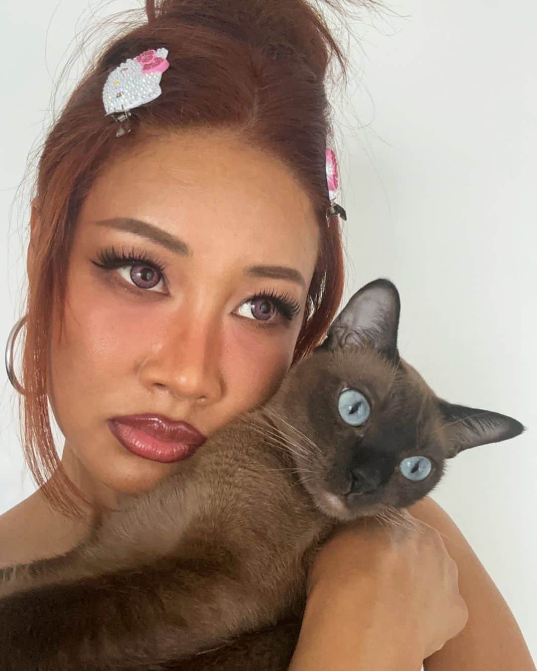 YOONのインスタグラム：「Cat’s Purr: A Biomechanical Healing Mechanism 🎀💕💘💕 All my cats are my healers.」