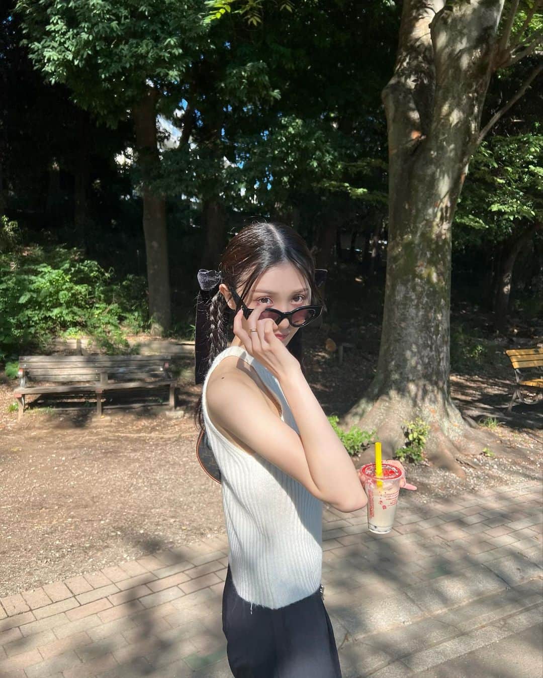 吉井美優さんのインスタグラム写真 - (吉井美優Instagram)「みつあみした 🎀🖤🪿」8月20日 20時25分 - miyu_yoshii32