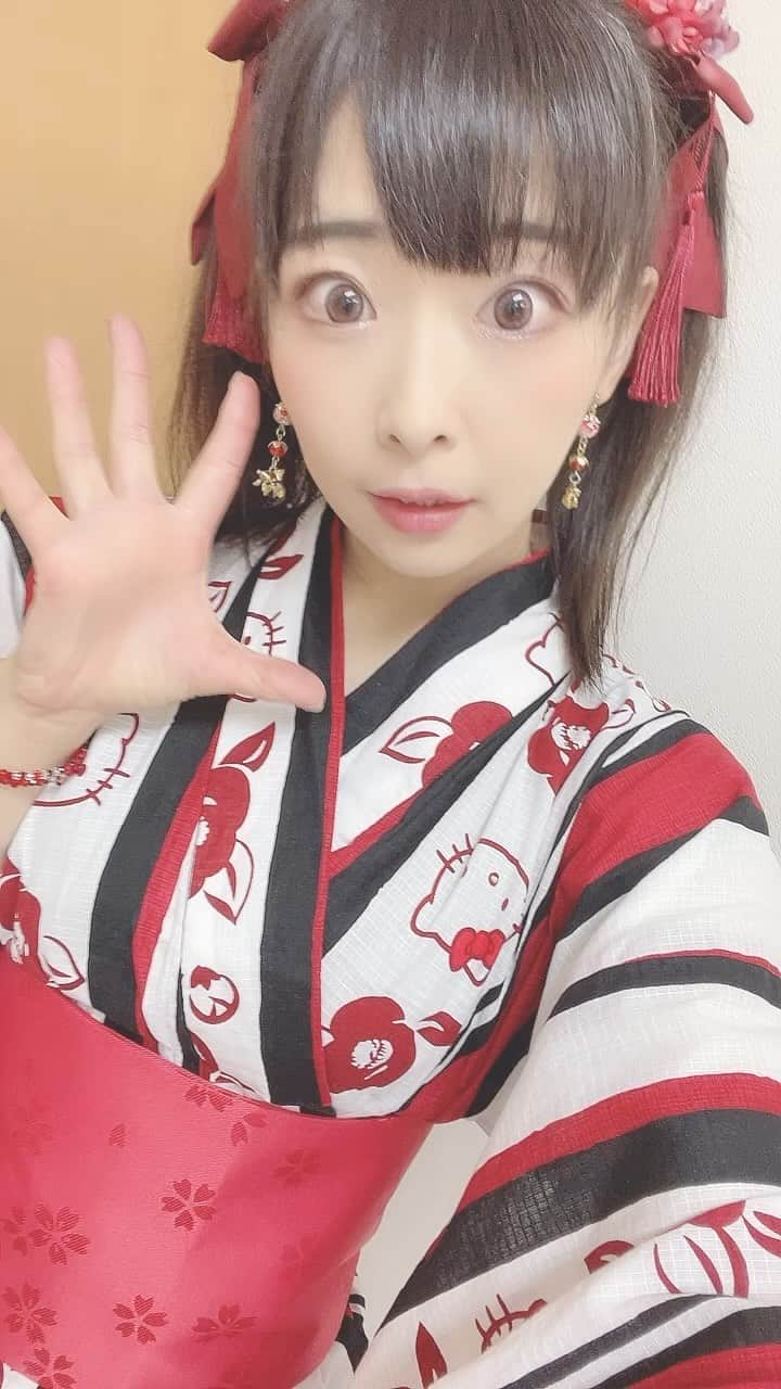 原美織のインスタグラム：「浴衣の季節👘❤️」