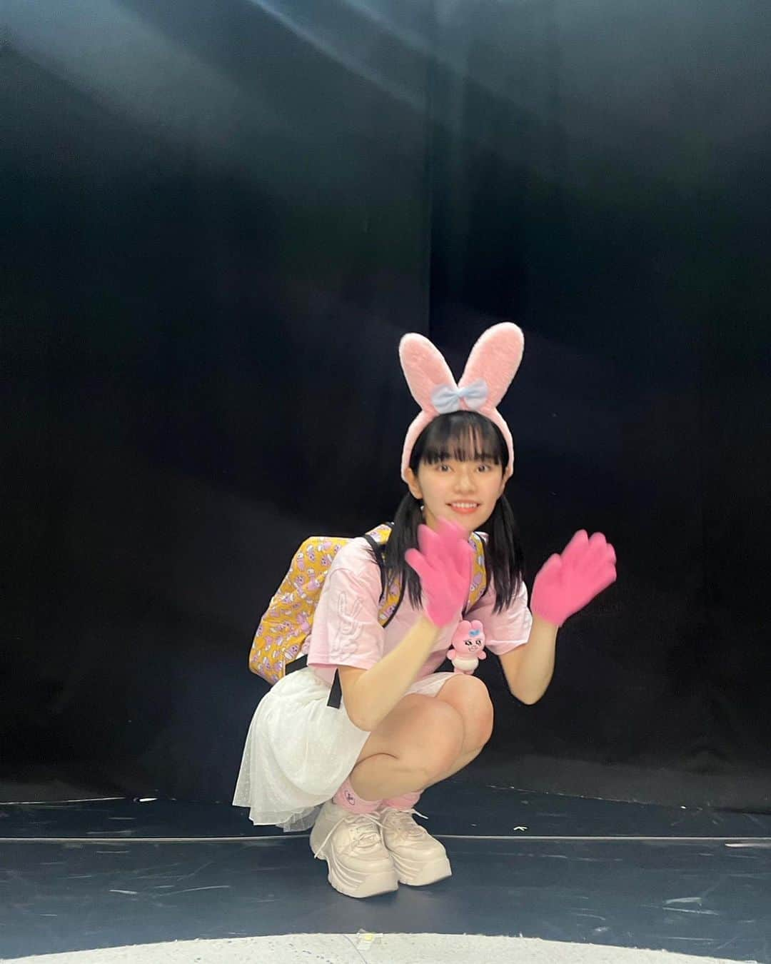 前田悠雅のインスタグラム：「🐰🎀🩵」