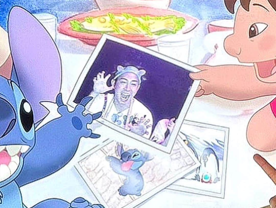 ヤスタケさんのインスタグラム写真 - (ヤスタケInstagram)「💙✨ Did you notice that?Stitch teased me a lot🤣Thanks to you, I was captivated by Stitch, and it is the best memory of summer vacation.You are my "OHANA"🌺With love!」8月20日 21時22分 - yasutagram0316