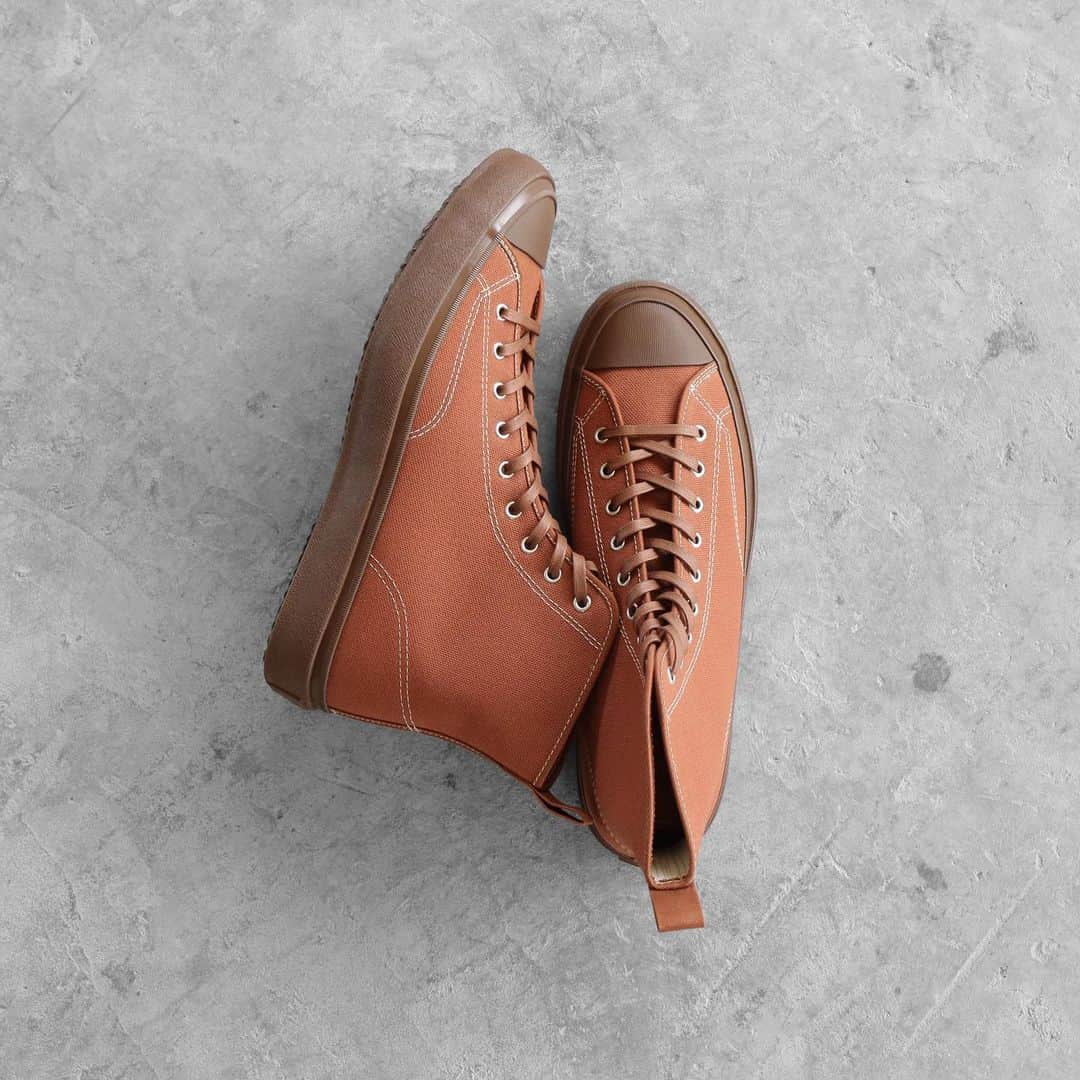 MOONSTARのインスタグラム：「. HIBASKET / BROWN  #moonstarshoes  #finevulcanized  #hibasket  #madeinkurume」