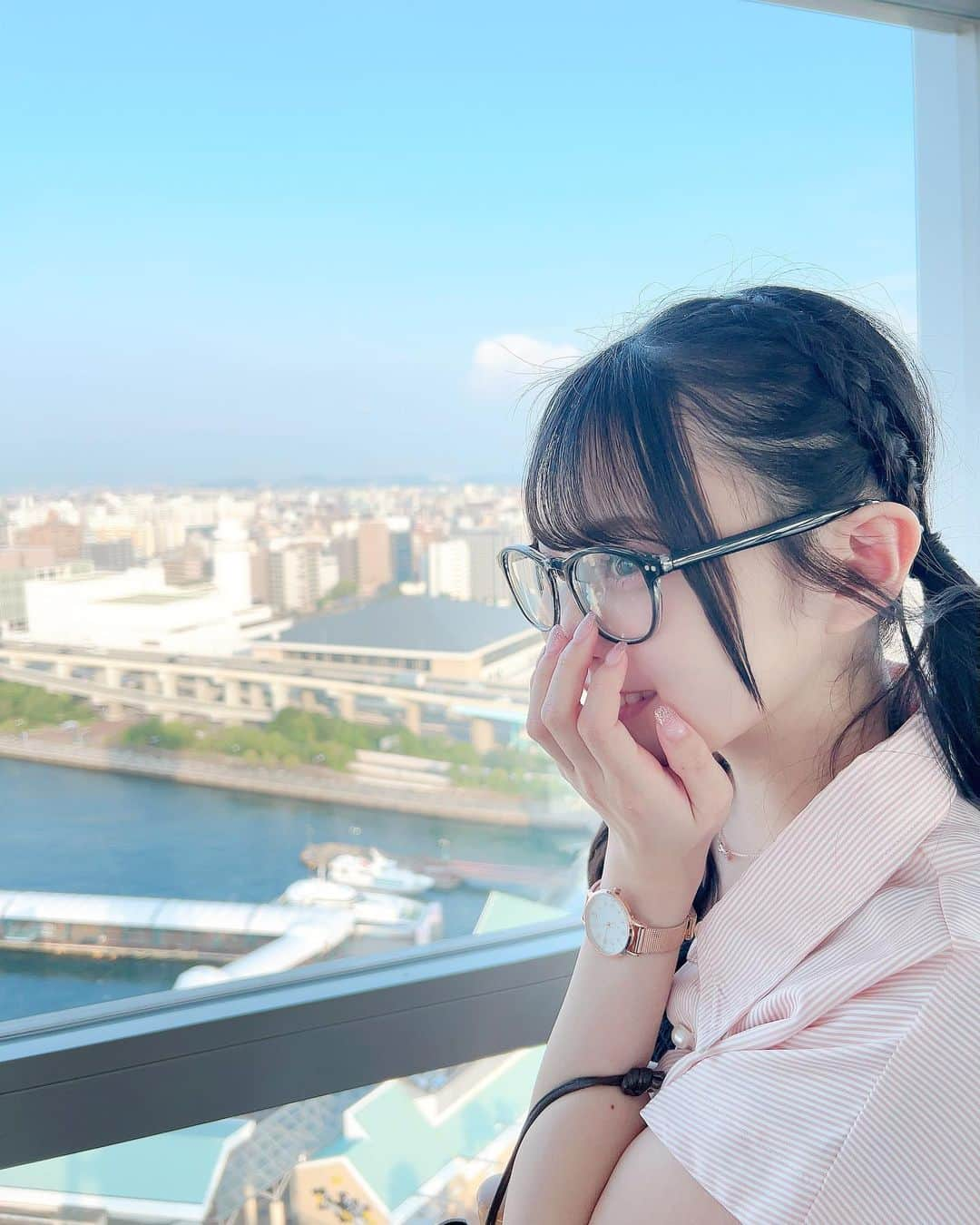 竹本くるみさんのインスタグラム写真 - (竹本くるみInstagram)「伊達メガネにハマってます👓」8月20日 22時19分 - kuru02_hkt