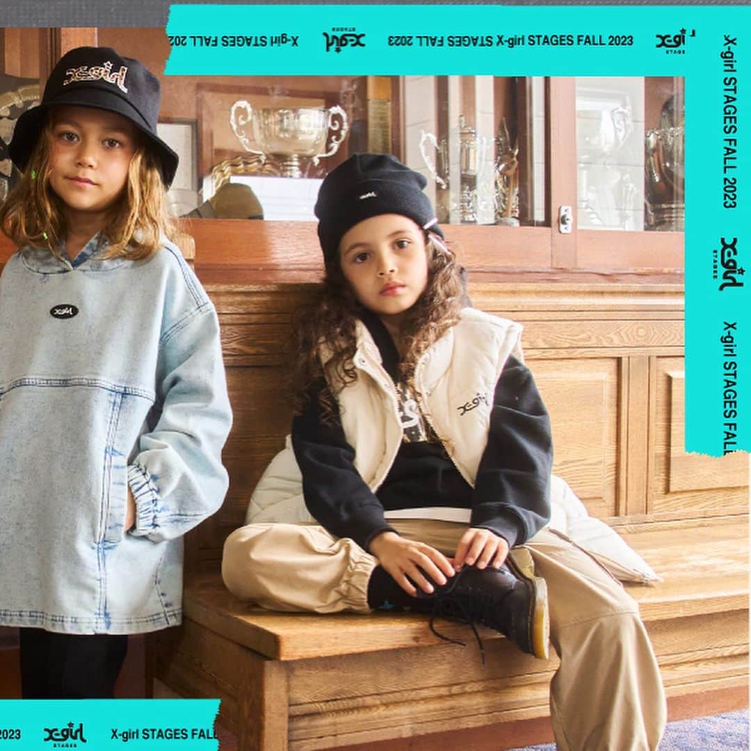 のインスタグラム：「X-girl Stages（エックスガール ステージス）  X-girl Stages/XLARGE KIDSの WEBカタログ公開✨  秋の新作アイテム続々入荷！！！ 秋の最新ストリートファッションをイメージMovieからチェック！　  ￣￣￣￣￣￣￣￣￣￣￣￣￣￣￣￣ 💻📱公式オンラインSHOPはコチラ @narumiyaonline_official  ⁡  ￣￣￣￣￣￣￣￣￣￣￣￣￣￣￣￣ #xgirlstages #Xgirl#ナルミヤインターナショナル#ナルミヤオンライン#kidsfashion#baby#kids#キッズ#baby#ベビー#kidsfashion#キッズファッション #2023fall#秋ファッション#ストリートガール#エックスガール#エックスガールステージス#narumiyaonline  #kidswear#instatoddler#instakids#instababykids_japan#新作 #キッズコーデ #ストリートファッション#むすめふく #女の子ママと繋がりたい#zozotown」