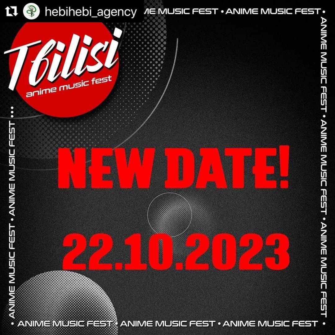Akeboshiのインスタグラム：「The live concert in Tbilisi has been postponed to 22 October. I look forward to seeing you there! #Repost @hebihebi_agency with @use.repost ・・・ Dear everyone! Unfortunately, due to schedule and logistic problems we need to postpone our event to other date. The new date of @tbilisi_animemusicfest Tbilisi Anime Music Fest will be 22nd of October.  All previously announced guests will take part in the event with a new date. We apologize for any inconvenience, we will try to take this time to make the event even better than planned! All previously purchased tickets are valid, if for some reason you cannot attend the event on a new date, you can contact tkt.ge support for a refund. Also, cosplayers and vocalists will have more time to prepare for competitions, applications for participation will open very soon! See you on October 22nd at Tbilisi Anime Music Fest!」