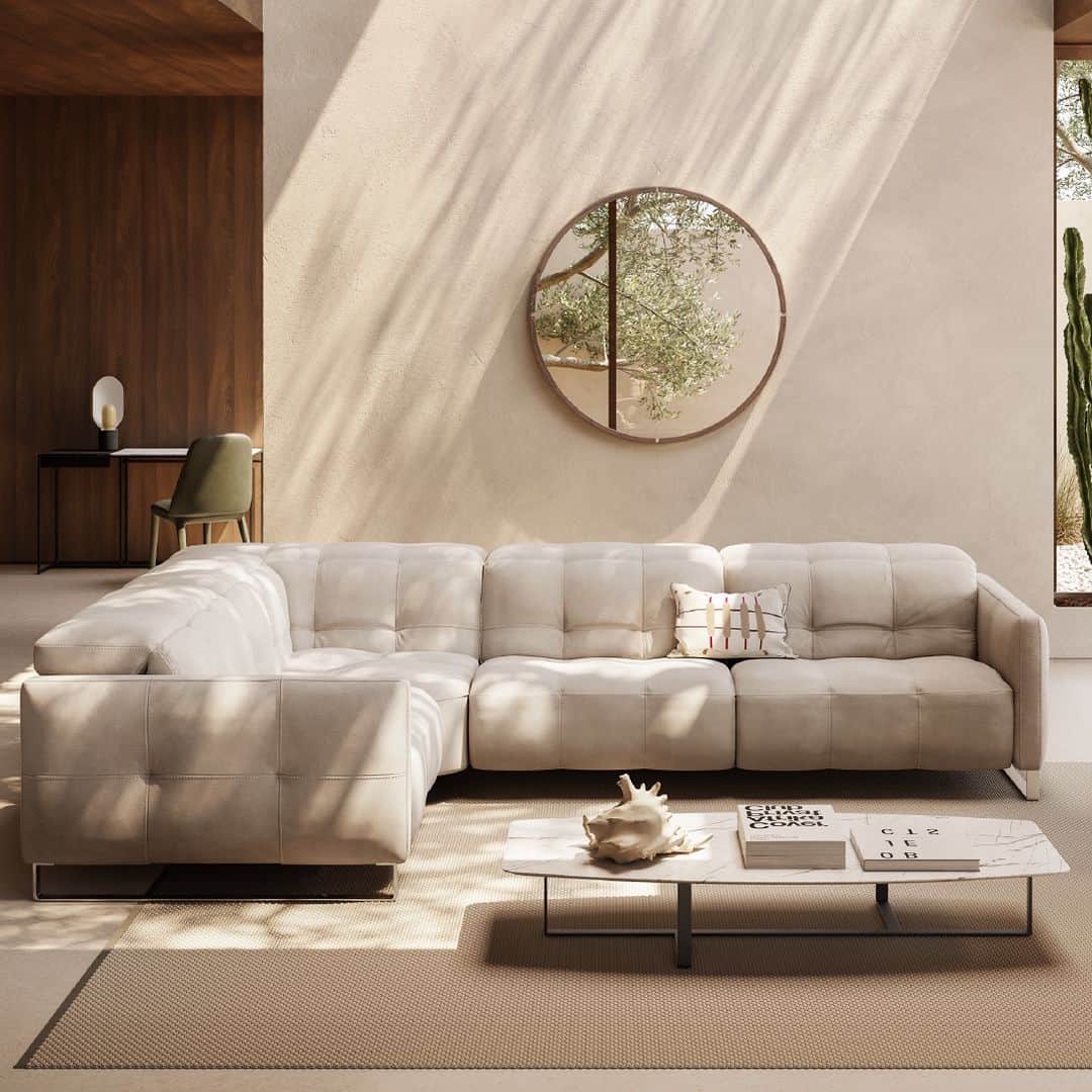 Natuzzi Officialのインスタグラム：「Apulian nature inspired its creation, the craftsmanship of our artisans has made it a modern and elegant piece characterized by workmanship that enhances its forms. Explore the comfort of Philo.   #natuzzi #natuzziitalia #Philo #MediterraneanSummer」