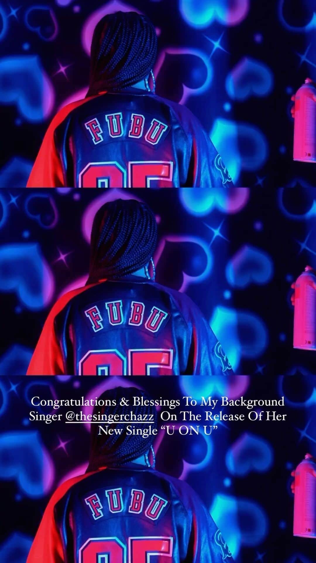 ミュージック・ソウルチャイルドのインスタグラム：「Congratulations & Blessings To My Background Singer @TheSingerChazz  On The Release Of Her New Single “U ON U”  Show Some Love! It’s Out On All Streaming Platforms!」