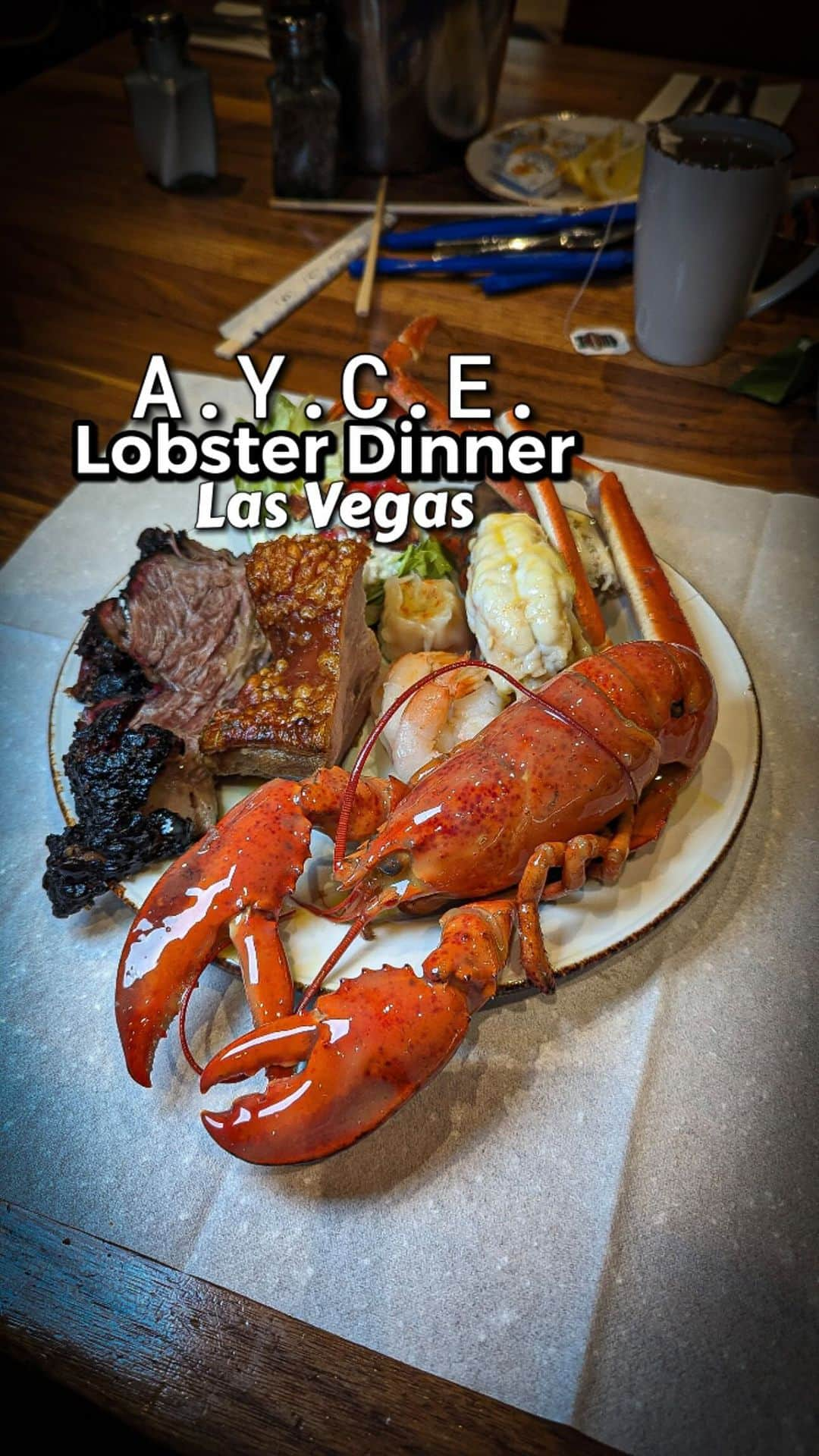 Palms Casino Resortのインスタグラム：「Due to high demand, the A.Y.C.E Lobster Dinner at @palms is now available 2 days a week!   You can now enjoy unlimited lobsters on both Wednesdays and Thursdays!  The first seating is at 2pm, but pre-paid sales are available from noon, with lines being open from 9am.   Yes lines do get pretty long, and they close all buffet sales once there are 550 people on the waitlist,  which may happen as early as 4pm!   They serve both whole lobsters and lobster tails, plus they have a live 3-4 lbs lobster giveaway on both days on top of their already stacked buffet line.   This is such an insanely good deal that I was making lobster rolls, lobster tacos, even mixed some lobster in mac&cheese!   Would you enjoy your lobsters plain, with butter and lemon, or be creative?   Follow @whatsunique for more unique travel & dining tips.」