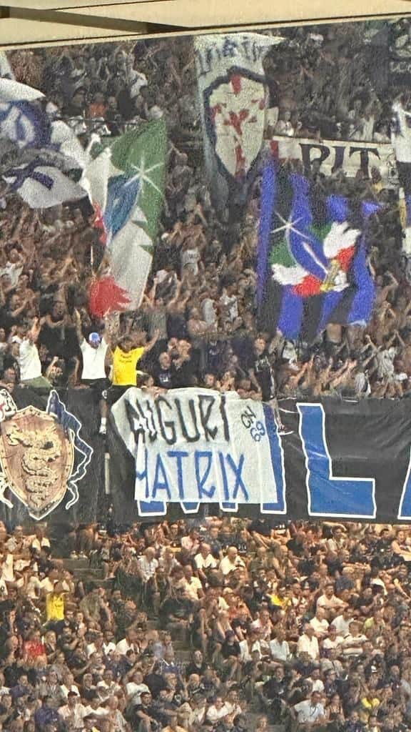 マルコ・マテラッツィのインスタグラム：「Grazie di cuore a tutti per gli auguri, grazie alla @cn69_official e all’ @inter per la vittoria alla prima di campionato come regalo. 🖤💙  #Mm23 #Inter #Nerazzurri」