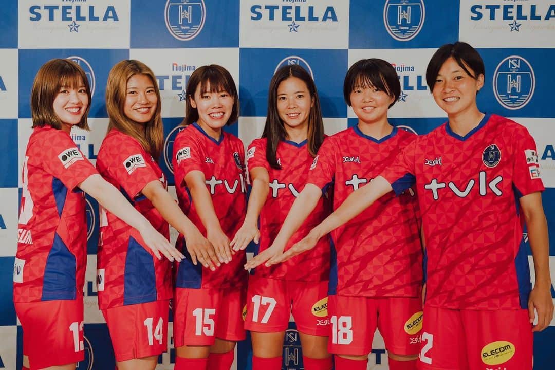 川島はるなのインスタグラム：「. 新体制発表会📸  お越しくださった皆さま ありがとうございました✨  いよいよ今週末から カップ戦がスタートします🏟️ チーム一丸となって勝利を目指します！！！ 応援宜しくお願いします⚽️📣📣📣  #ノジマステラ  #ノジマステラ神奈川相模原  #weリーグ  #weリーグカップ」