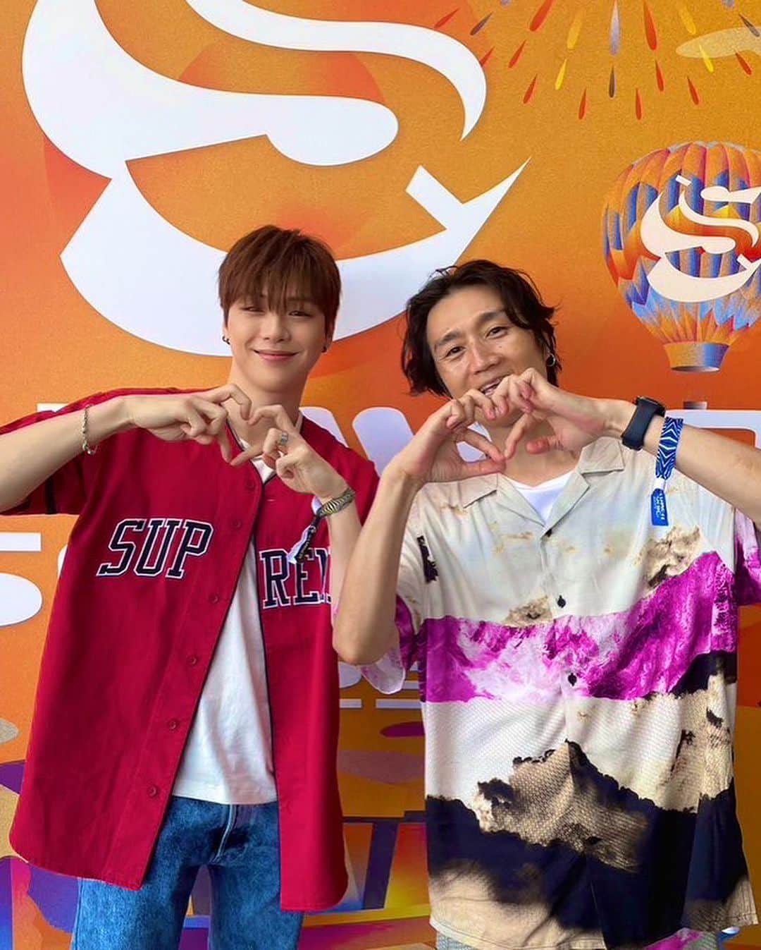 落合健太郎のインスタグラム：「SUMMER SONIC 2023 #kangdaniel  #inhaler  #elijahhewson  #summersonic  #mc   photo by:渡邉一生 @nabespg」