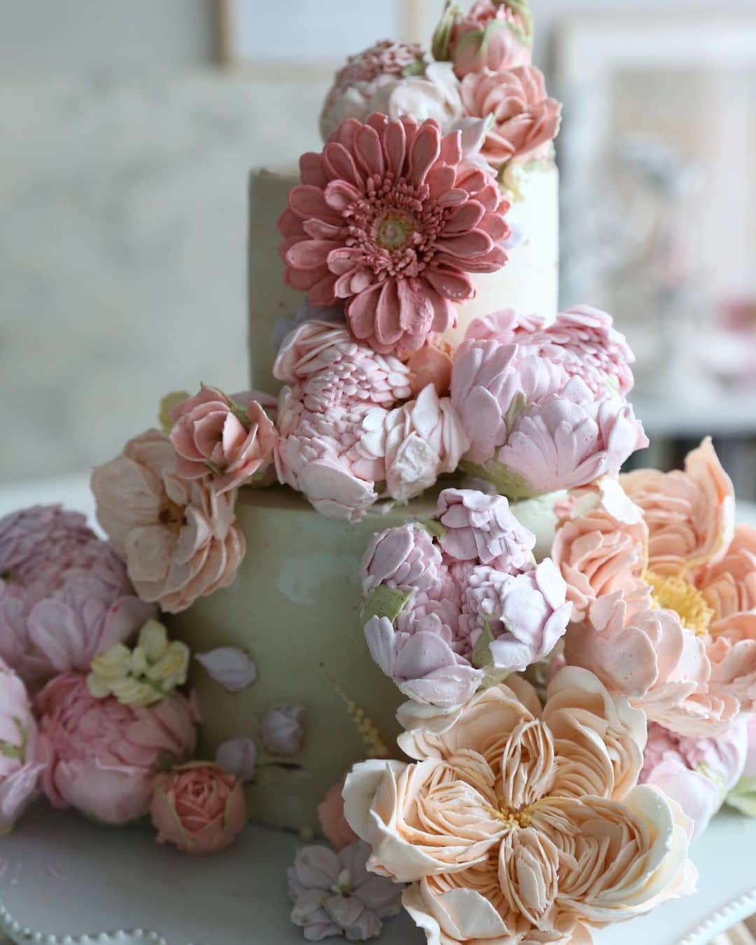 청담 수케이크 (atelier soo)のインスタグラム：「ㅡ 🤍 #buttercream #weddingsoo💕」