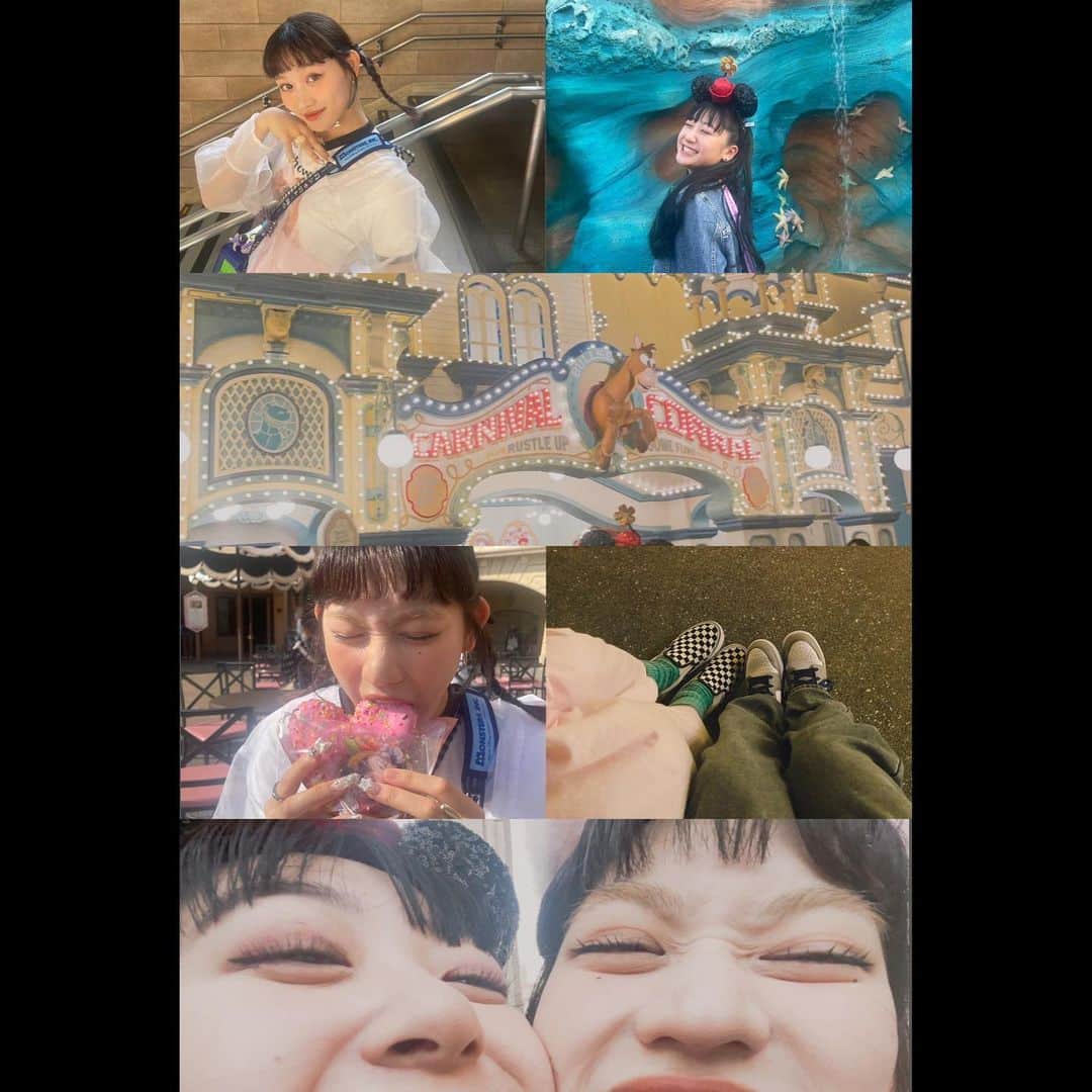 のインスタグラム：「． 春ディズニー🦋  #おそすぎちゃったよ #ごめんね」